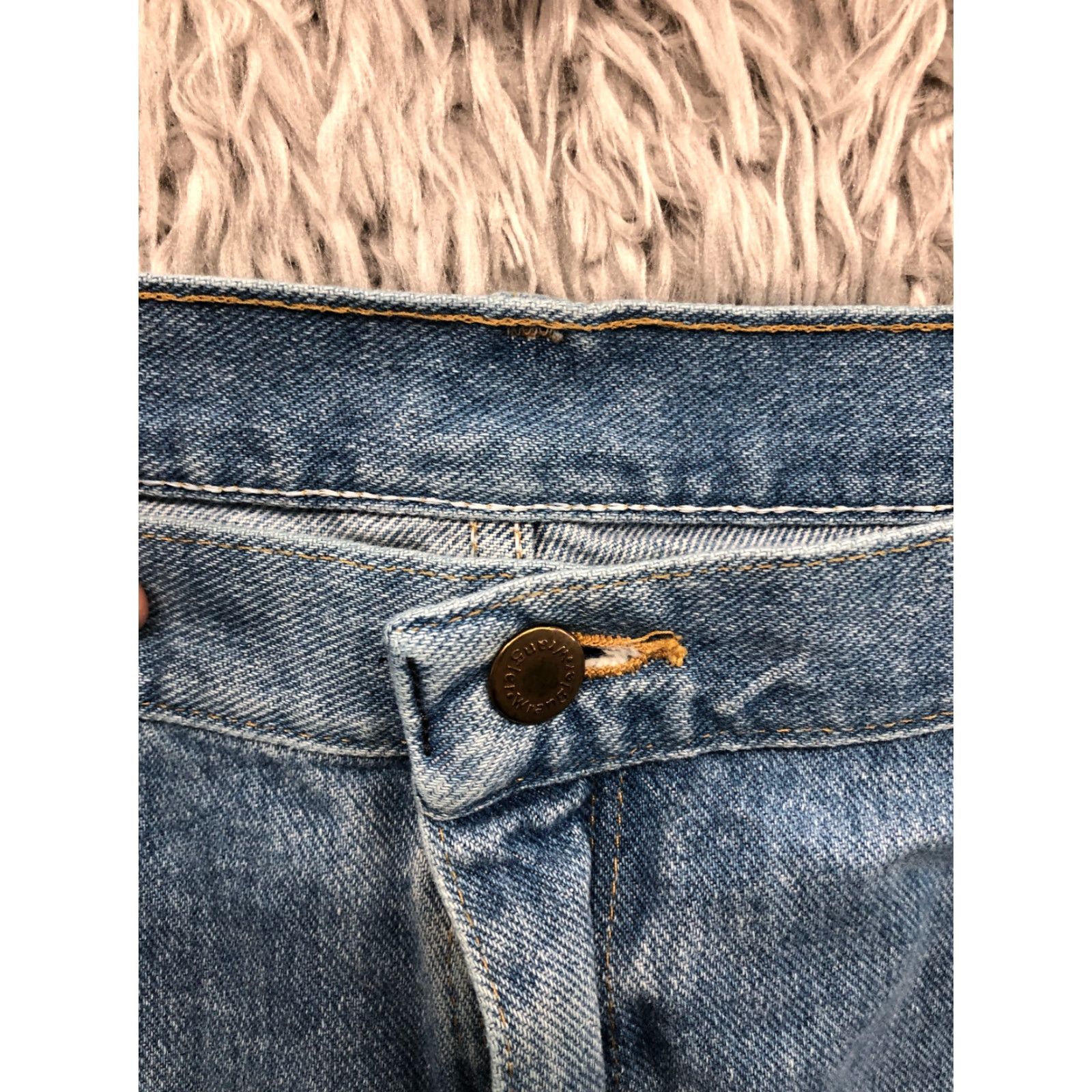 Wrangler Wrangler Mens Shorts 42 Mid Rise Medium Wash Blue Denim Bermuda Shorts - 5-Pocket, Belt Loops, Flat Front, Regular Fit Mens Size US 42 / EU 58 - 6 Thumbnail