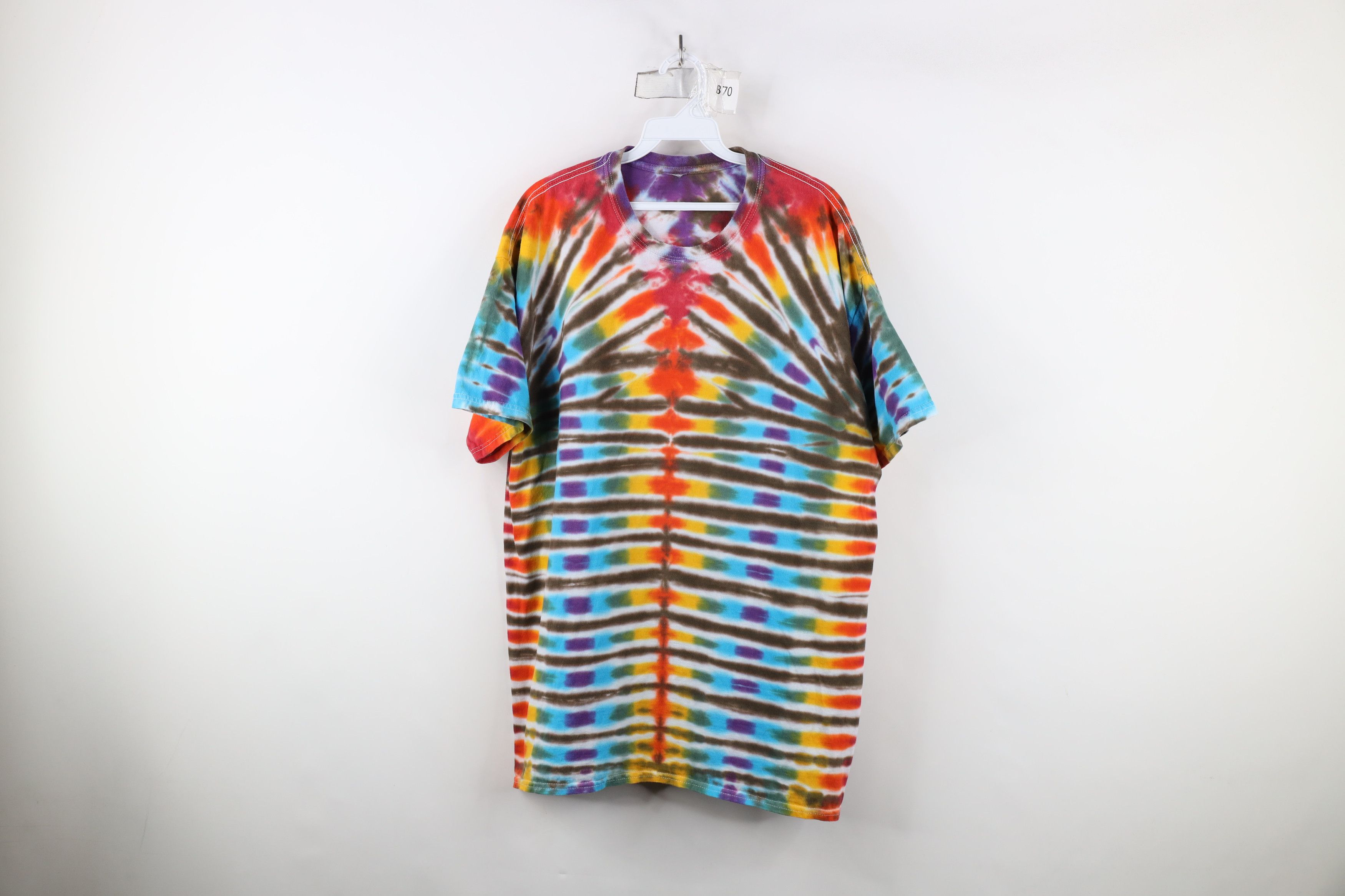 Vintage Vintage 90s Streetwear Dye Acid Wash Short Sleeve T-Shirt Size US XL / EU 56 / 4 - 1 Thumbnail