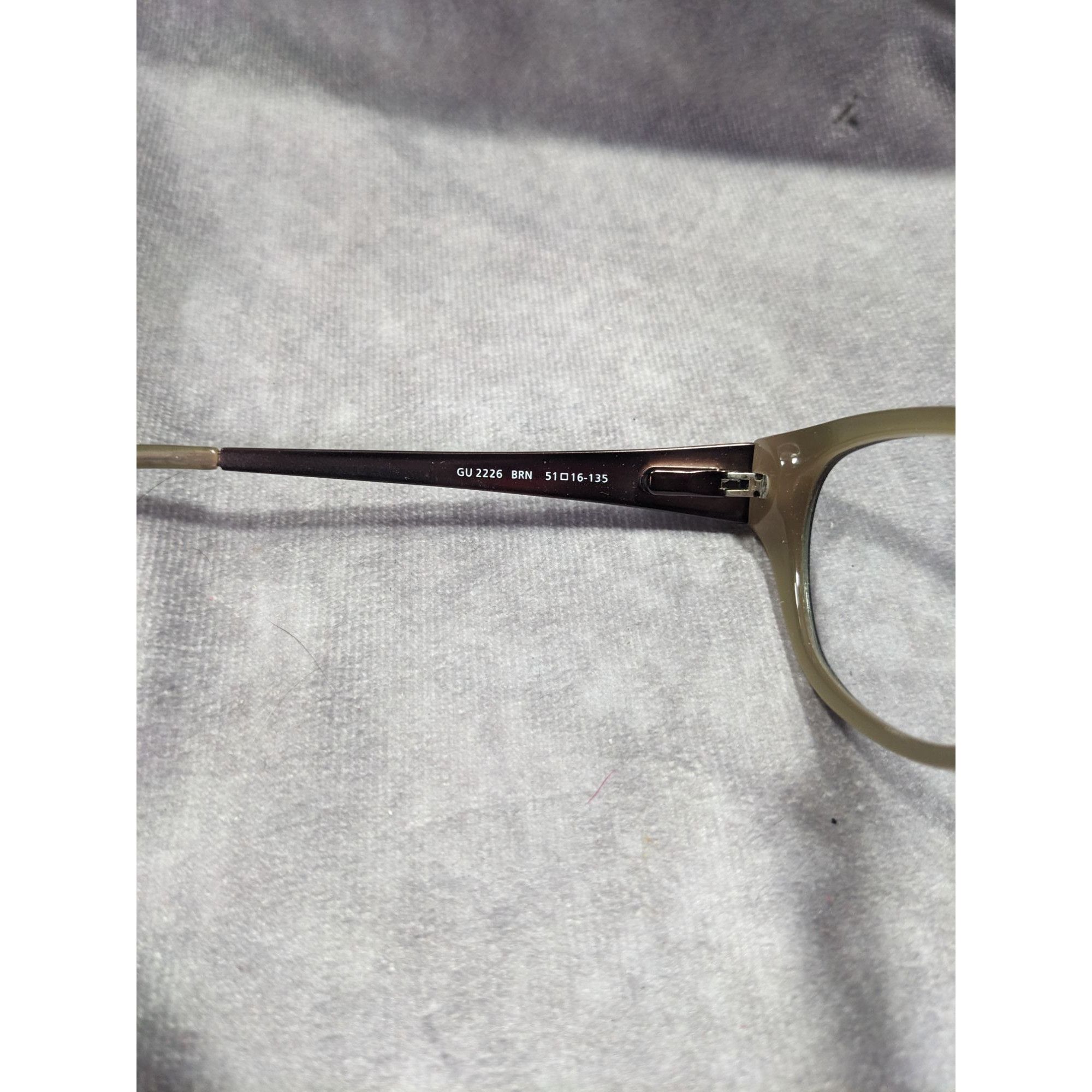 Guess Guess GU2226 BRN Brown And Tan Leopard Print Glasses Frames Size ONE SIZE - 7 Thumbnail