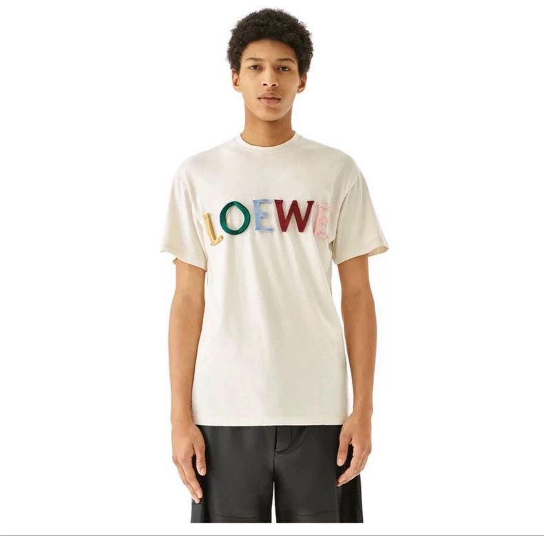 Loewe LOEWE Letter logo short sleeve T-shirt Size M / US 6-8 / IT 42-44 - 3 Thumbnail