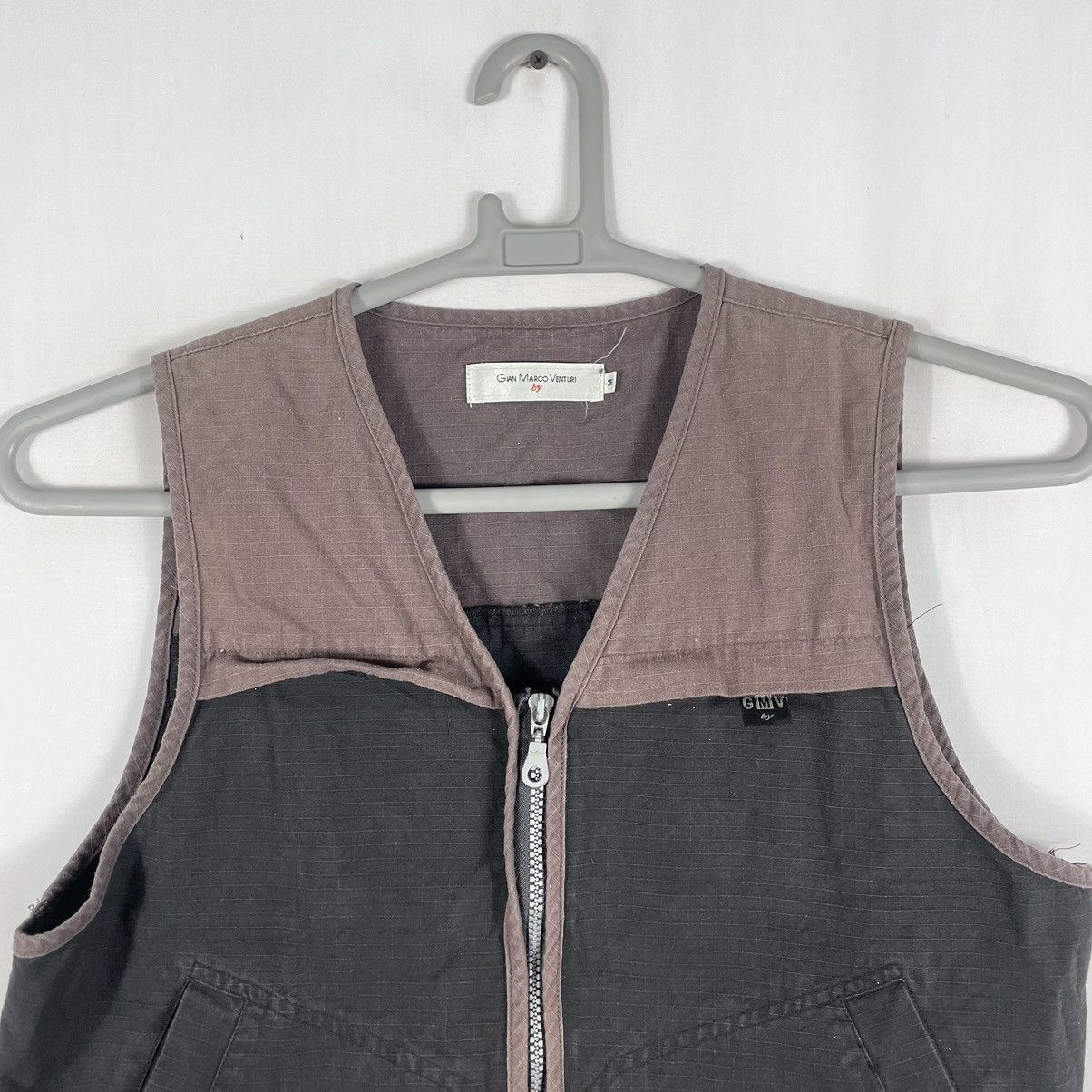 Designer × GianMarco Venturi × Vintage 🔥Rare🔥Gian Marco Venturi Outdoor Zipper Faded Vests Size US S / EU 44-46 / 1 - 2 Thumbnail