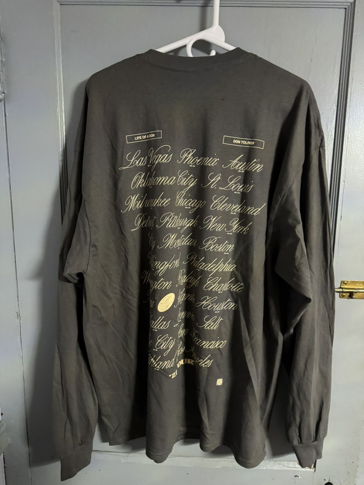 Band Tees Don Toliver LIFE OF A DON Tour 2023 BLACK Hoodie LARGE Size US XXL / EU 58 / 5 - 2 Thumbnail