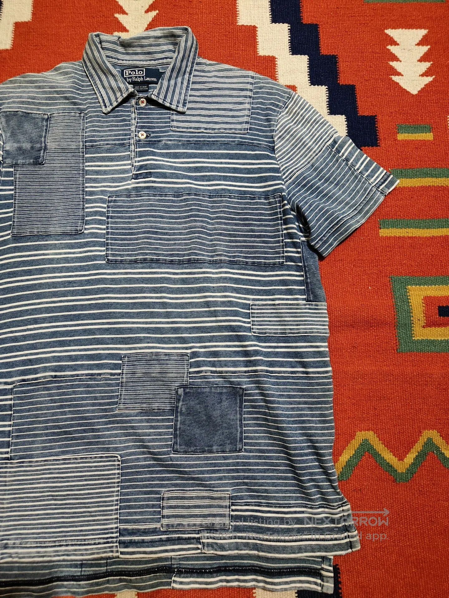 RRL Ralph Lauren Polo Ralph Lauren Patchwork Short Sleeve Tee. Size US L / EU 52-54 / 3 - 2 Thumbnail
