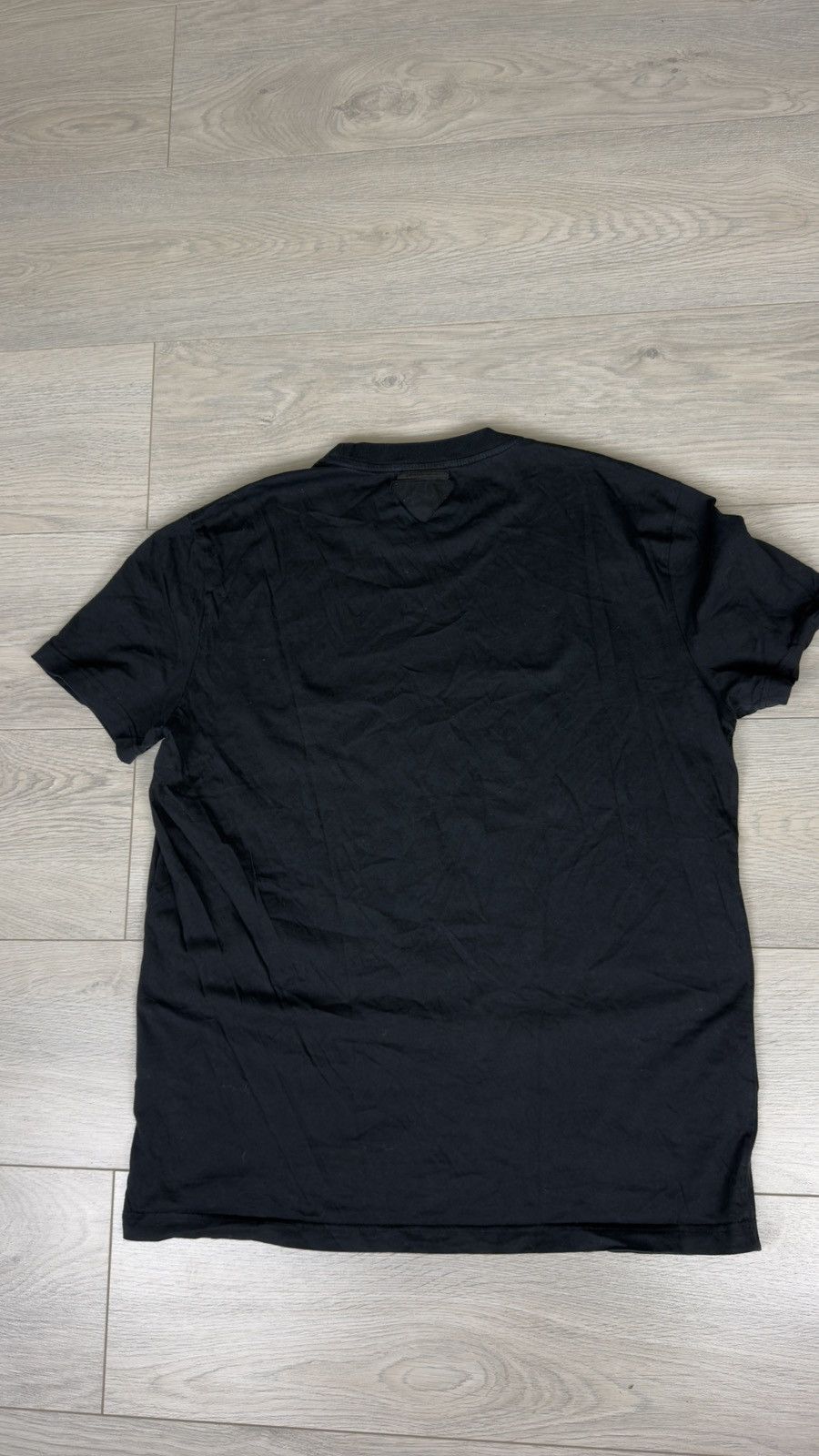 Prada Prada Cotton Black Logo Short Sleeve T Shirt Size US XL / EU 56 / 4 - 4 Thumbnail