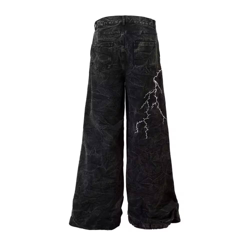Japanese Brand × Vintage casual baggy high-waisted jeans. Size US 36 / EU 52 - 3 Thumbnail