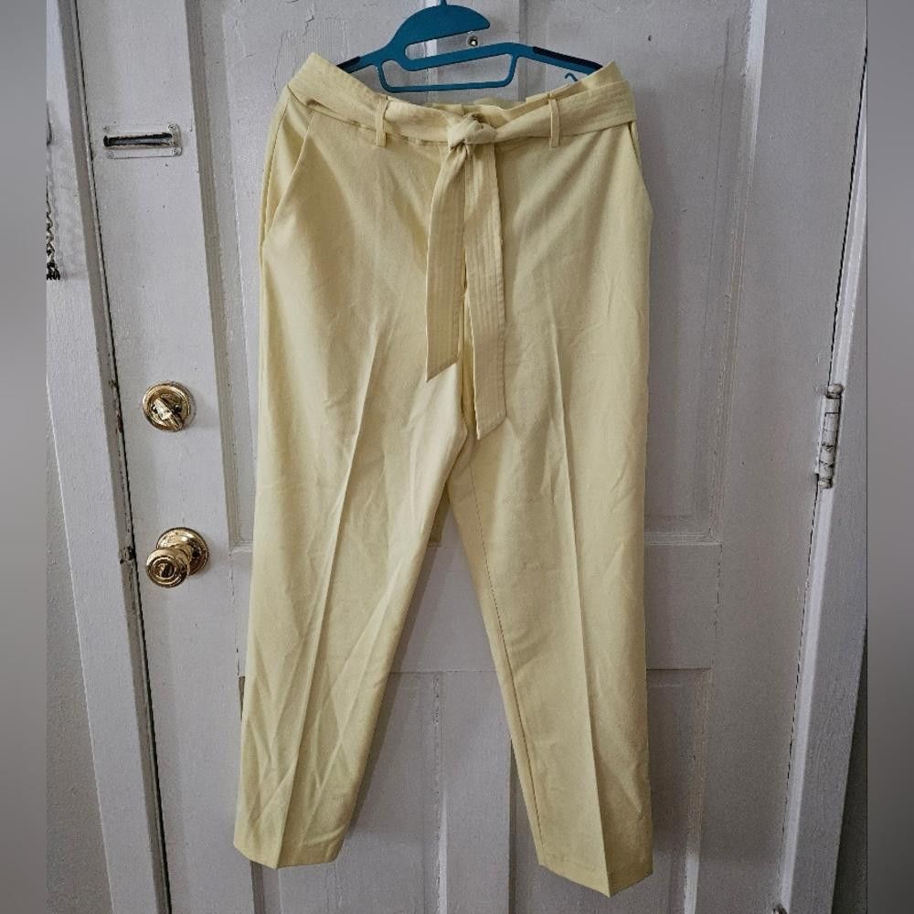 Designer Antonio Melani crop ankle pants Size 30" / US 8 / IT 44 - 2 Thumbnail