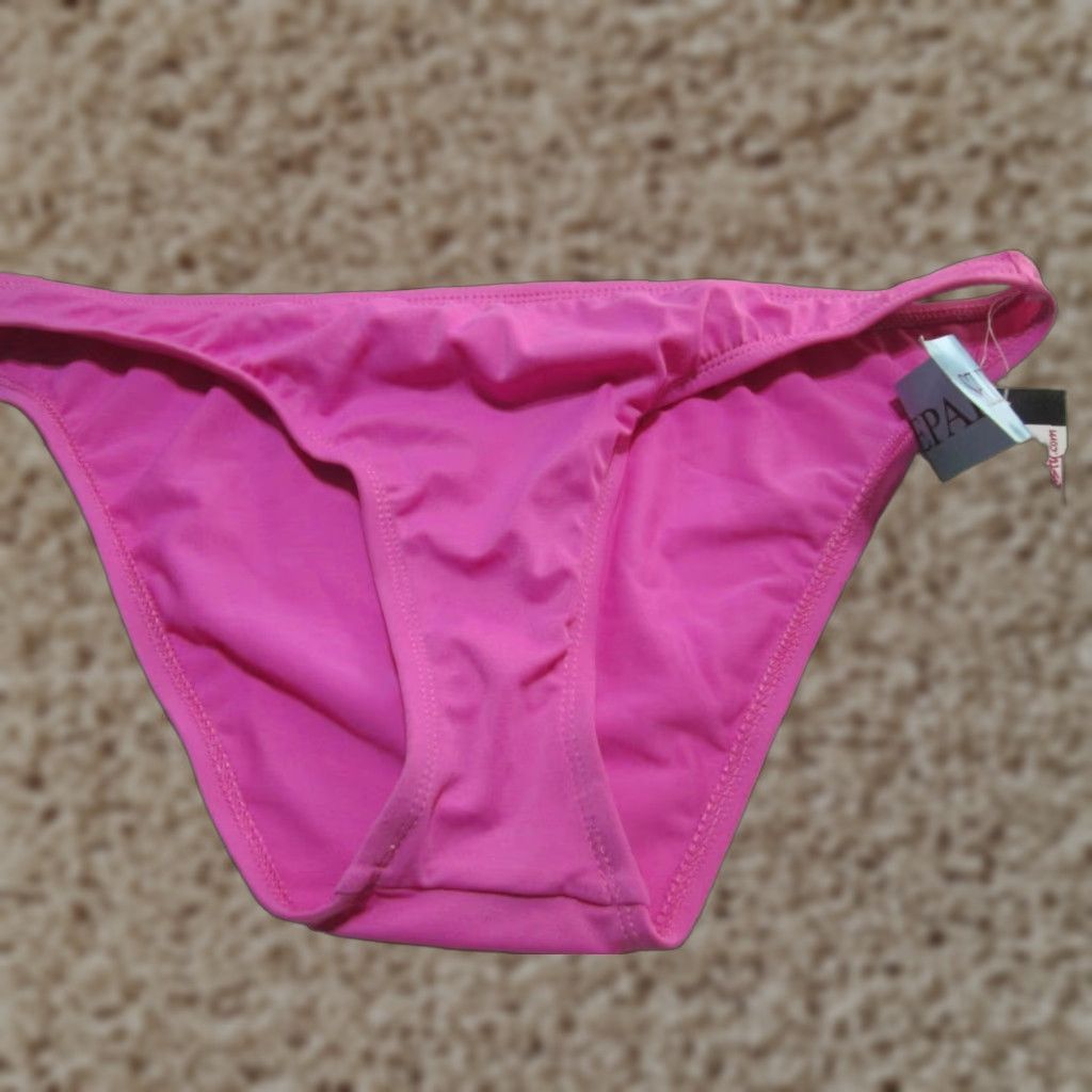 Rusty Rusty Womens Bikini Bottom M Fuchsia Cheeky Stretch Logo Beachwear NWT Size 32" / US 10 / IT 46 - 1 Thumbnail
