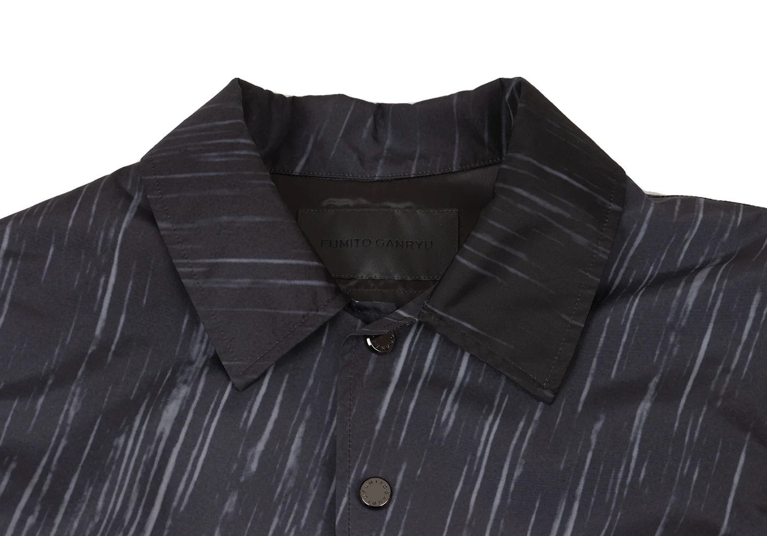 Ganryu All-Over Print Coach Jacket in Charcoal Size US XS / EU 42 / 0 - 3 Thumbnail