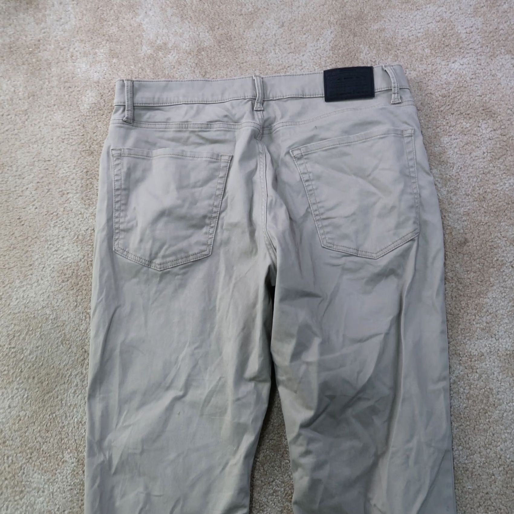 Lucky Brand Lucky Brand 223 Straight Leg Chino Pants Men 36x30 Beige Stretch Regular 5-Pocket Denim/Khaki Style Jeans Size US 36 / EU 52 - 7 Thumbnail