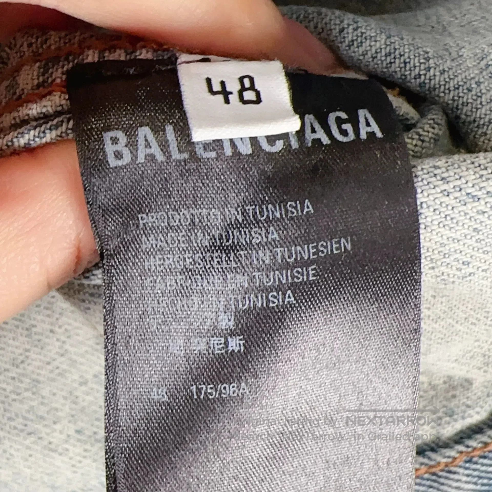 Balenciaga balenciaga denim jacket size 48. Size US M / EU 48-50 / 2 - 4 Thumbnail