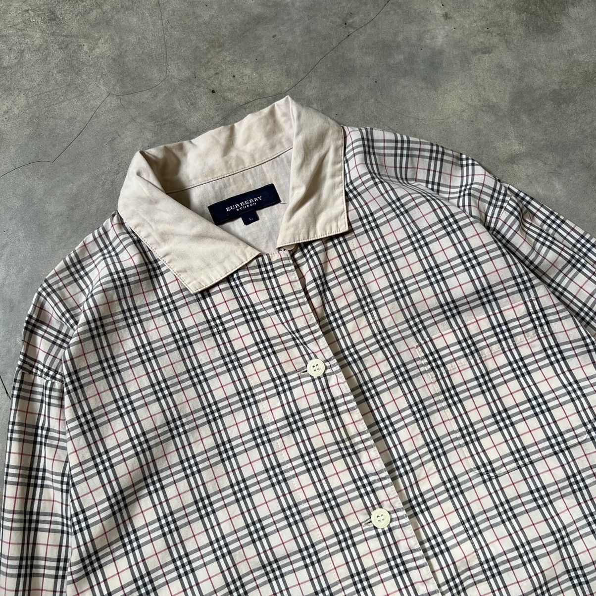 Burberry Vintage Burberry London Nova Check Button up Shirt Size L / US 10 / IT 46 - 2 Thumbnail