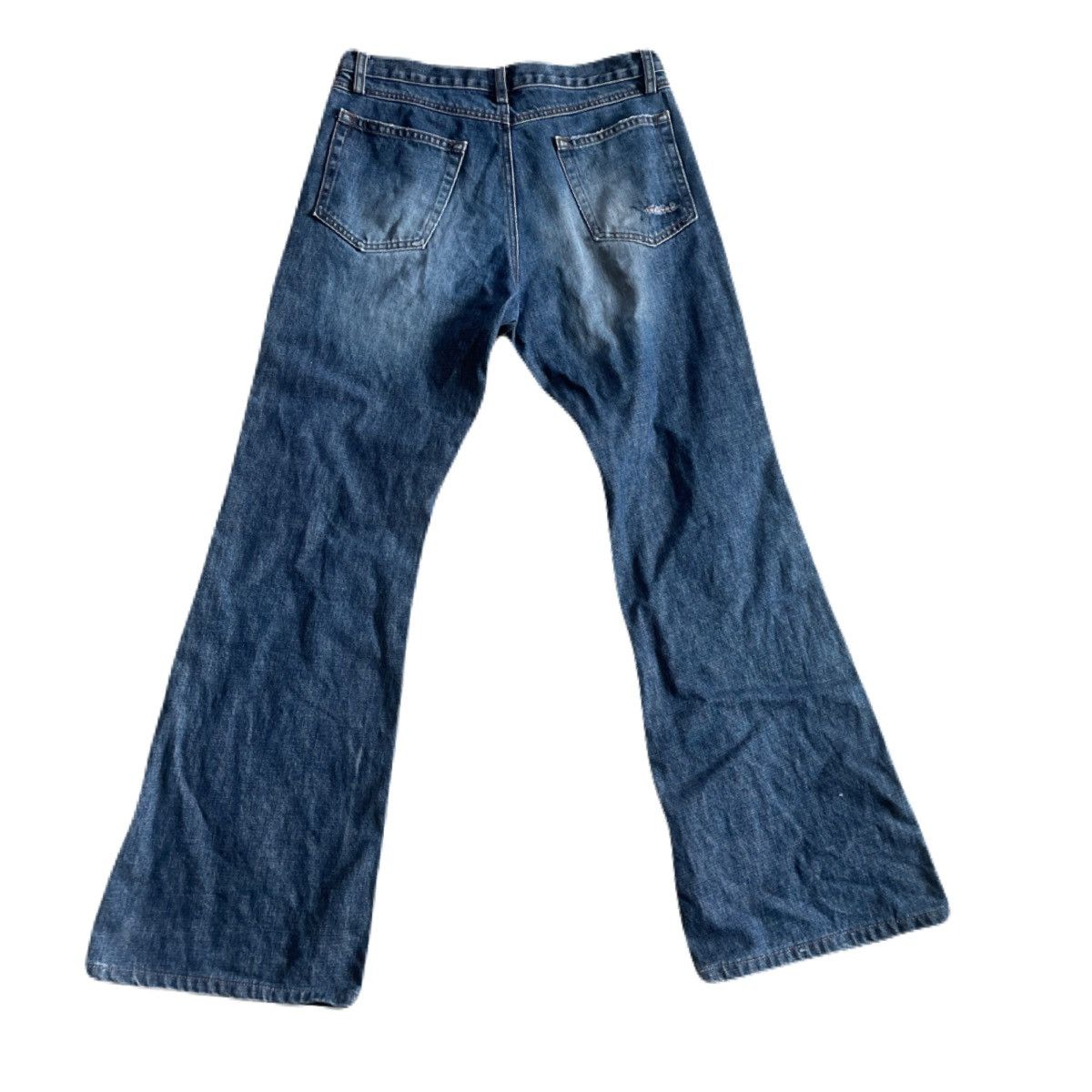 If Six Was Nine 2000s Japanese archive Vkei Distressed Flare Mud-wash Jeans Size US 30 / EU 46 - 4 Thumbnail