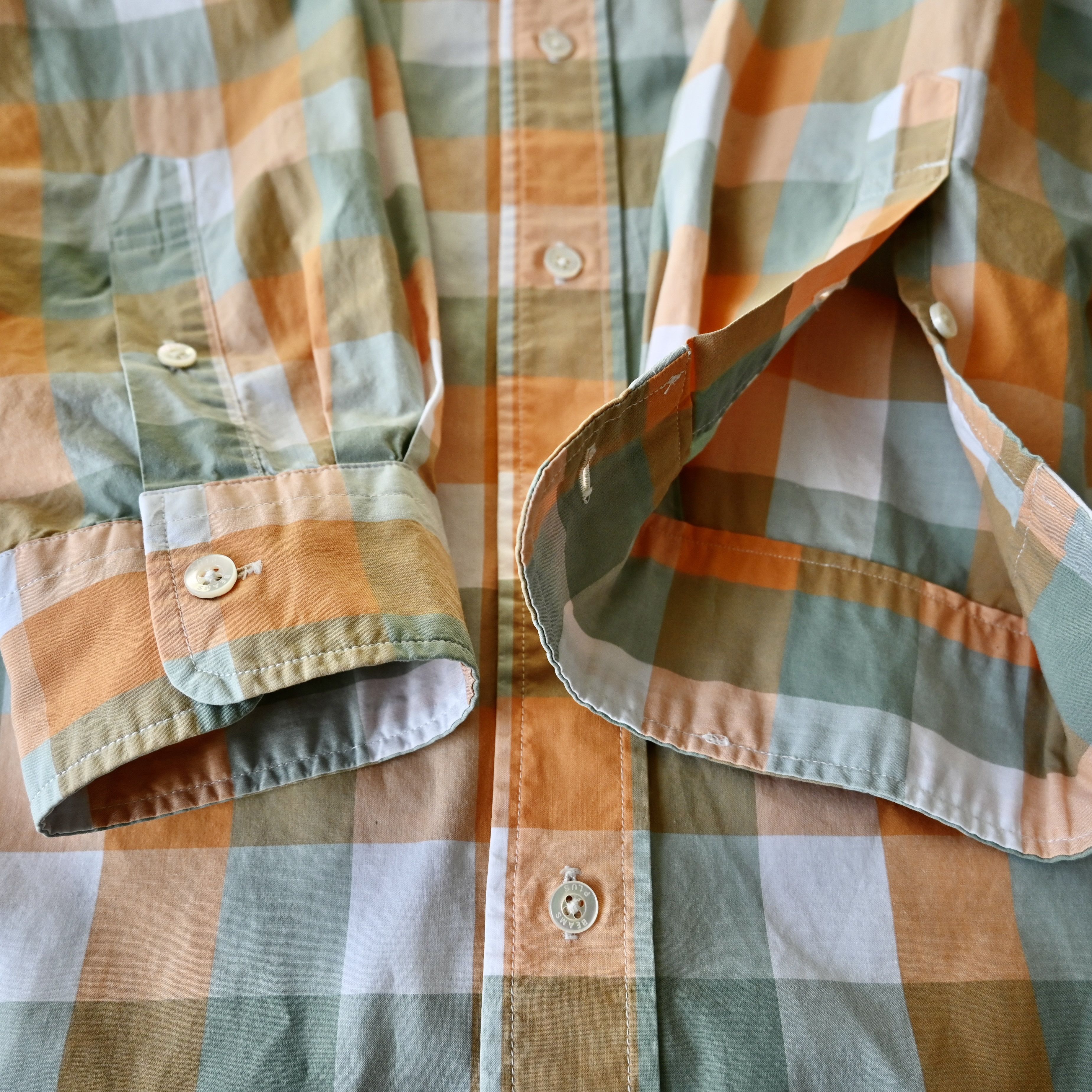 Beams Plus BEAMS Plus cotton broad BD shirt, plaid, made in Japan Size US M / EU 48-50 / 2 - 17 Thumbnail