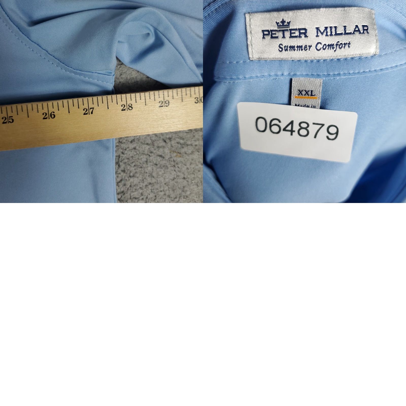 Peter Millar Peter Millar Polo Shirt Mens 2XL Light Blue Golf Summer Comfort Stained Polo Shirt Mens 2XL Blue Polo Shirt Mens 2XL Golf Summer Comfort Stained Size US XXL / EU 58 / 5 - 8 Thumbnail