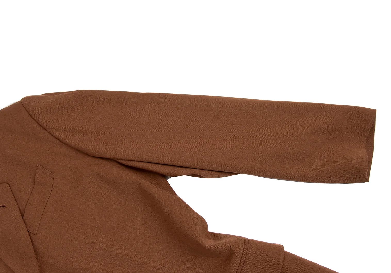 Jean Paul Gaultier Wool Gabardine Jacket with Button Design in Brown Size US M / EU 48-50 / 2 - 6 Thumbnail