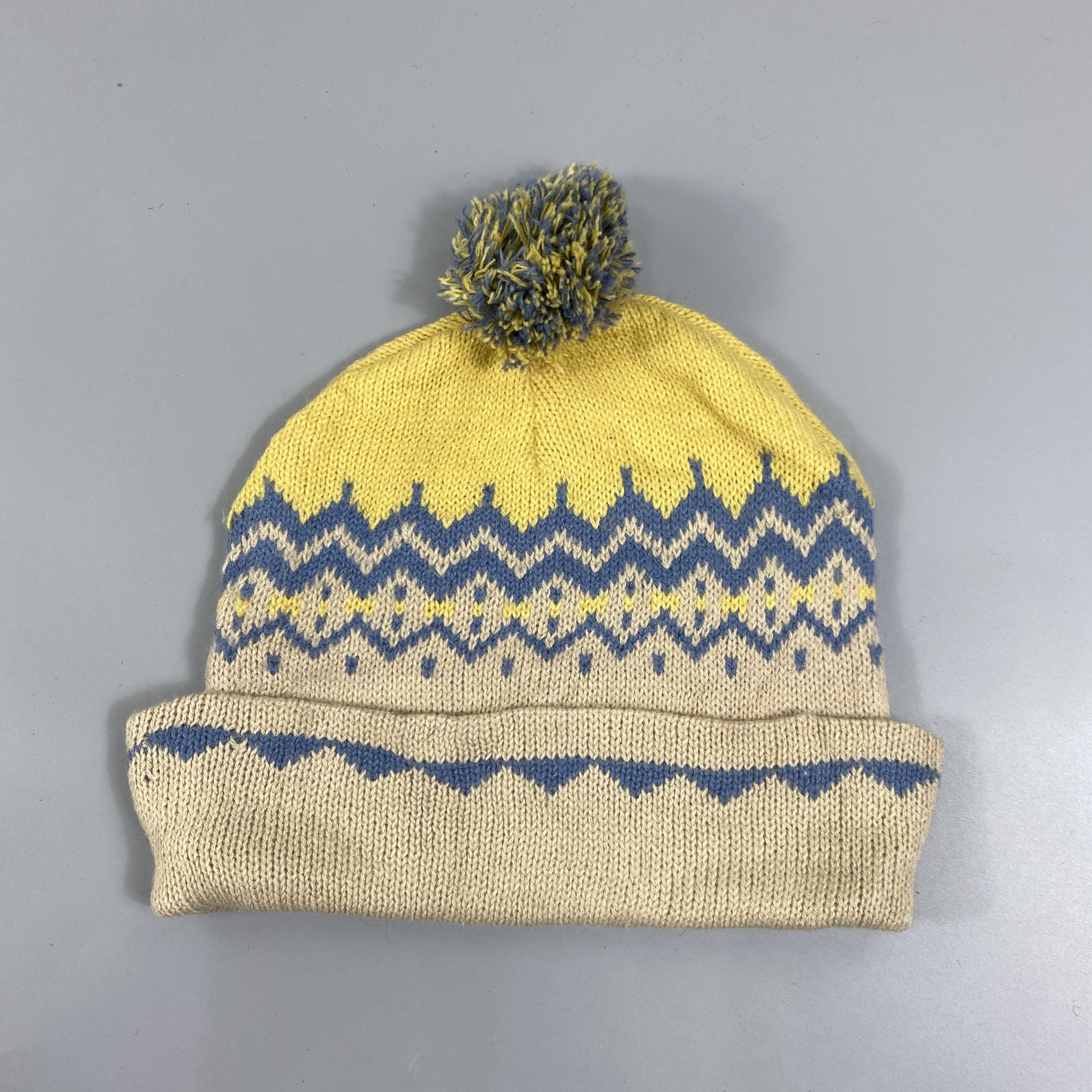 Japanese Brand Pattern Snow Cap Beanie Hat Pom Pom -BN1109 Size ONE SIZE - 7 Thumbnail