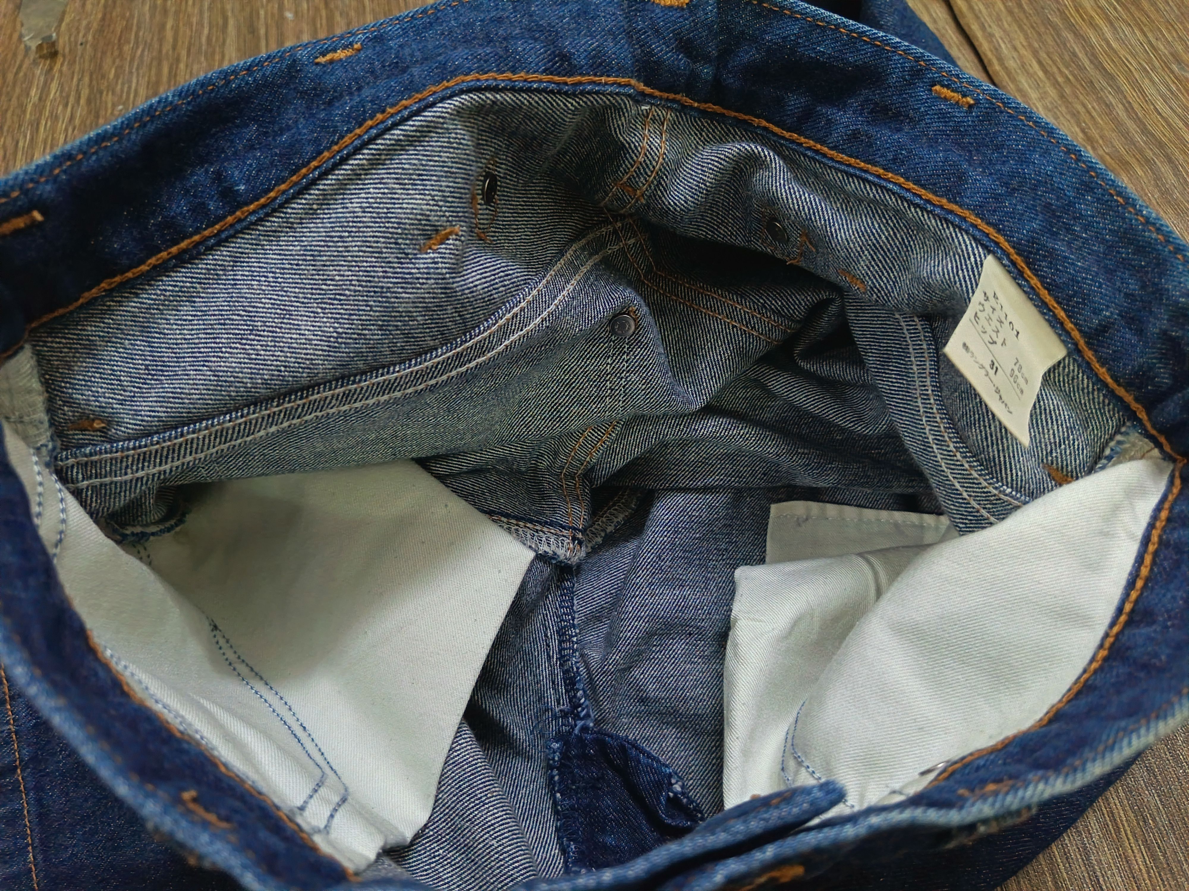 Japanese Brand Vintage maverick blue bell E1101 green selvedge buckle back Size US 30 / EU 46 - 9 Thumbnail