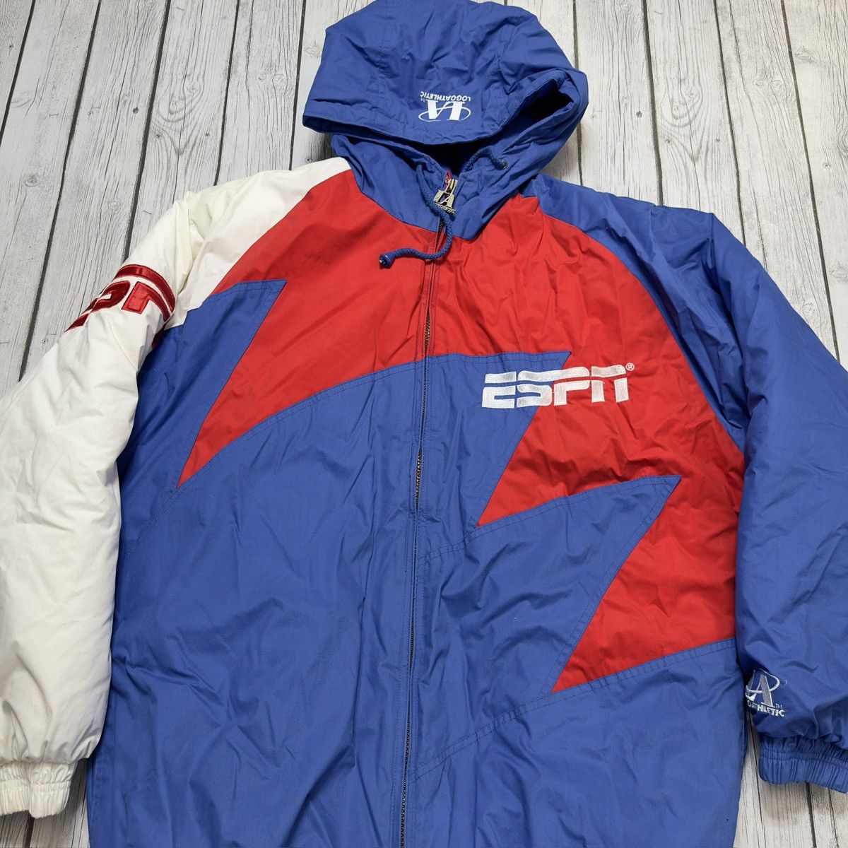 Logo Athletic × Vintage Vintage ESPN Sharktooth jacket Size US L / EU 52-54 / 3 - 3 Thumbnail