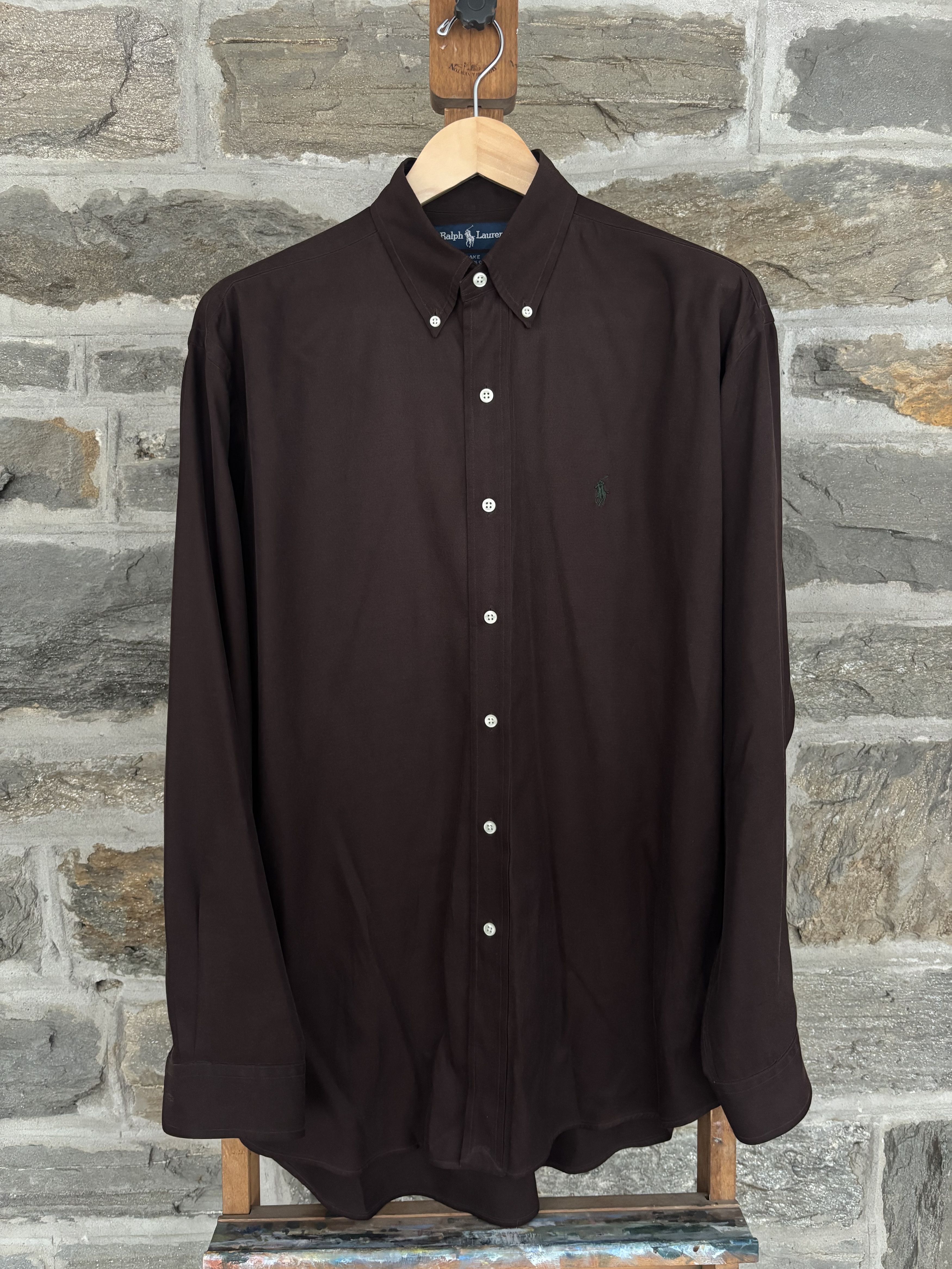 Polo Ralph Lauren Blake Silk Cotton Button Down Size US L / EU 52-54 / 3 - 1 Thumbnail