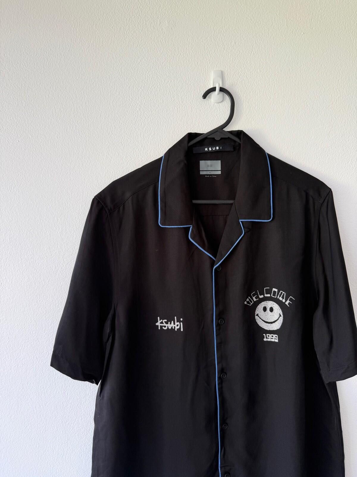 Ksubi new ksubi medium short sleeve shirt top resort welcome black Size US M / EU 48-50 / 2 - 2 Thumbnail