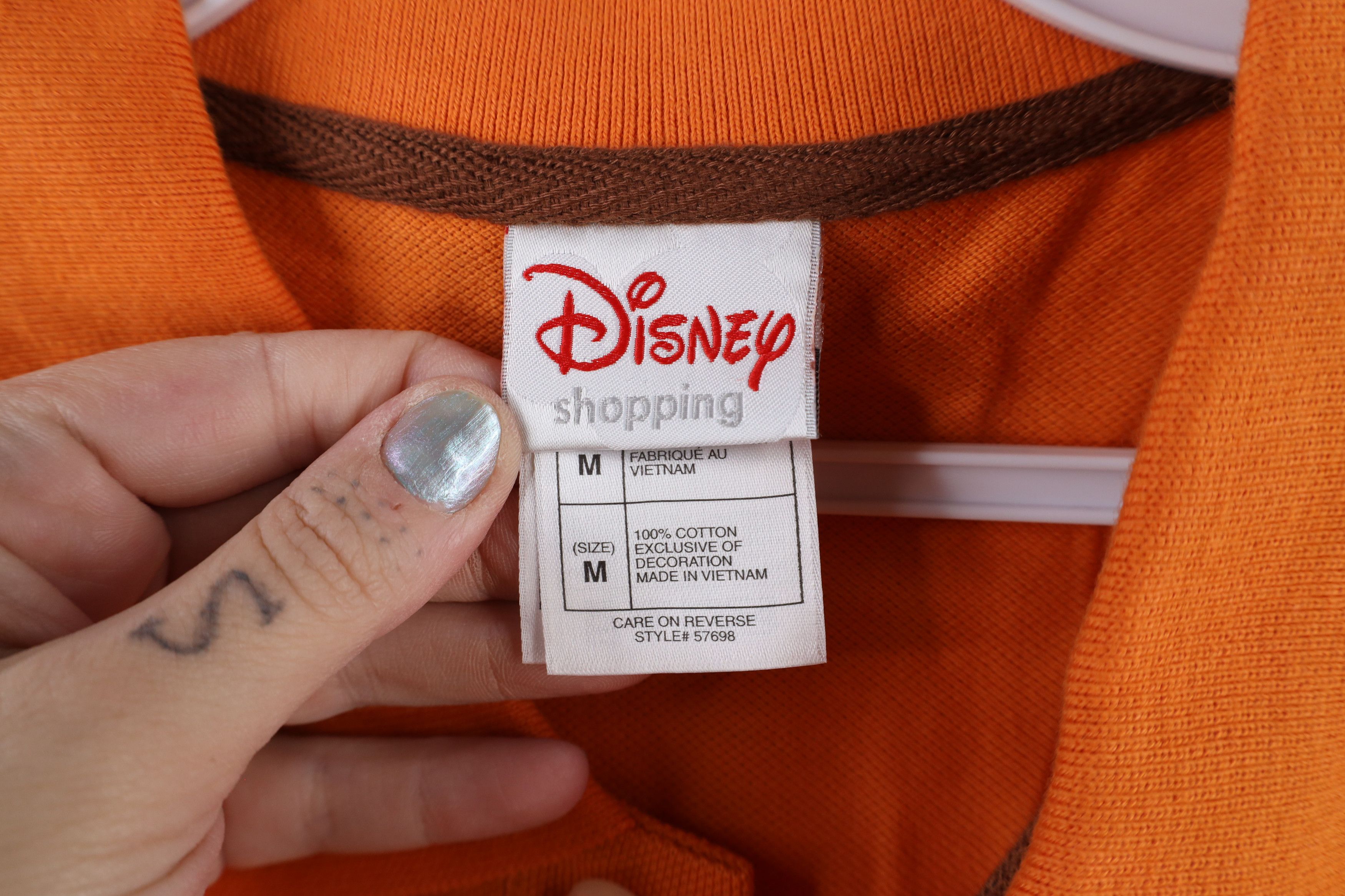 Disney × Vintage Vintage 90s Disney Mickey Mouse Pique Cotton Golf Polo Shirt Size US M / EU 48-50 / 2 - 5 Thumbnail