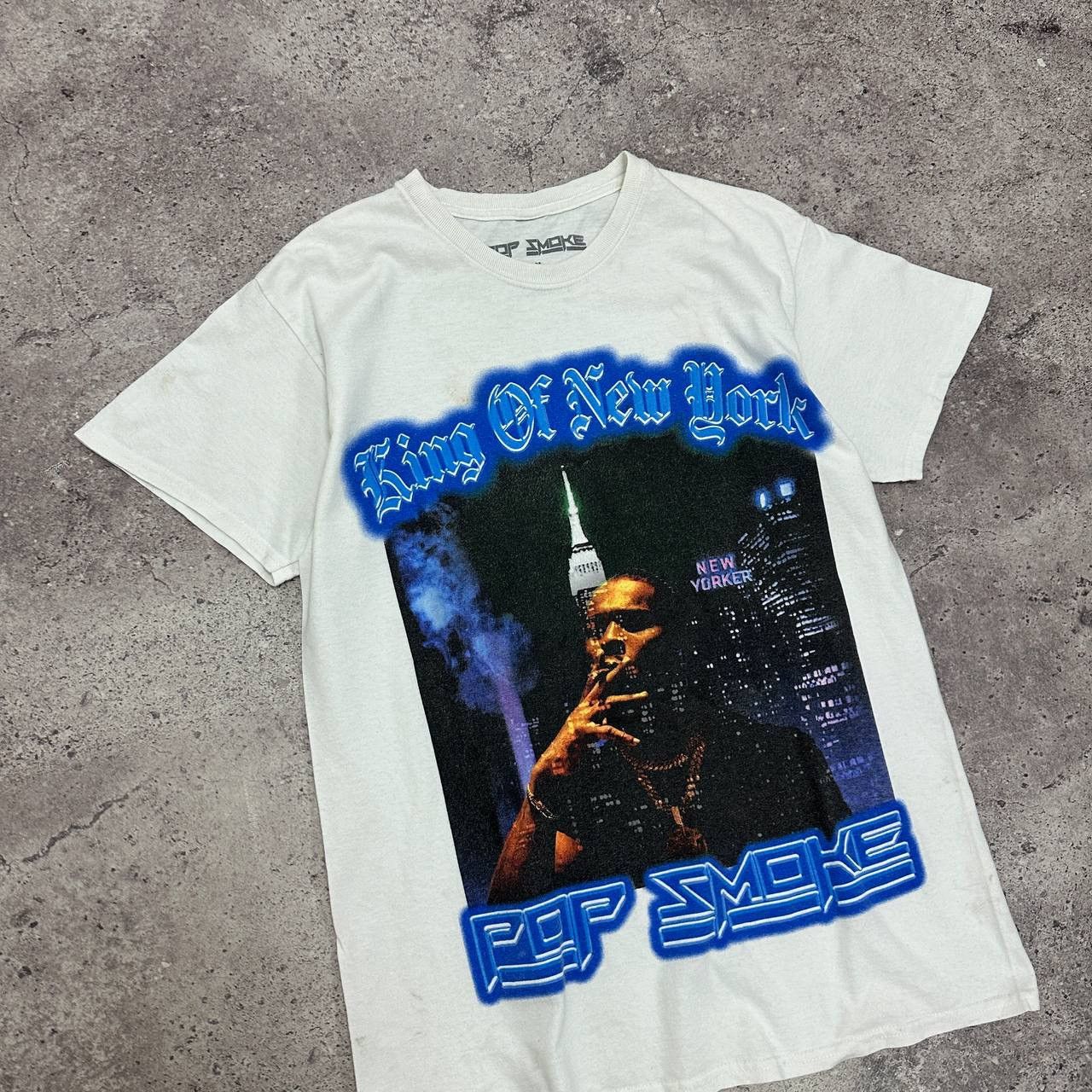 Rap Tees Pop Smoke King of New York rap tee y2k official og hype rare Size US M / EU 48-50 / 2 - 3 Thumbnail