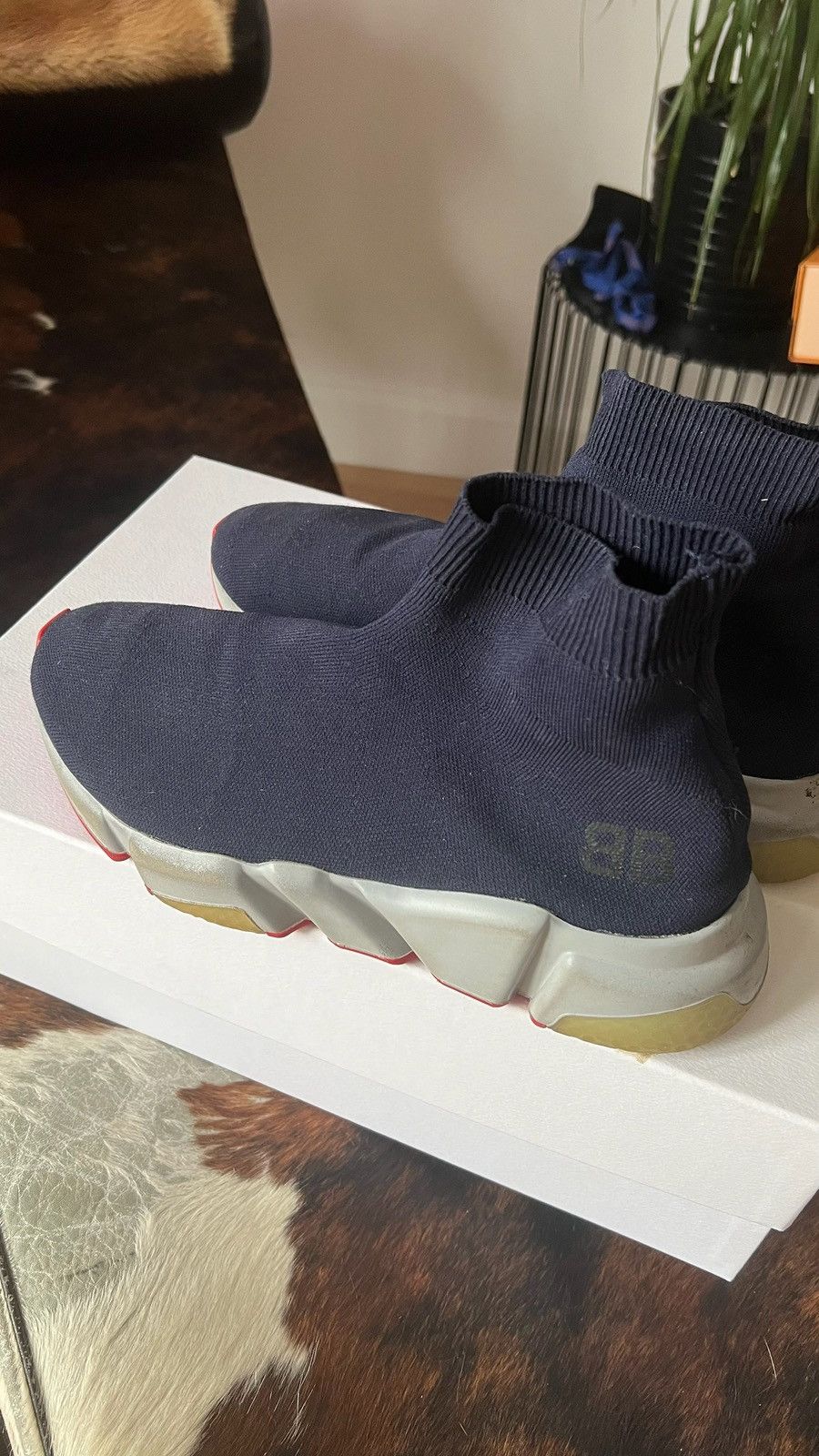 Balenciaga Balenciaga navy Sock Trainers Size US 7 / EU 40 - 7 Thumbnail