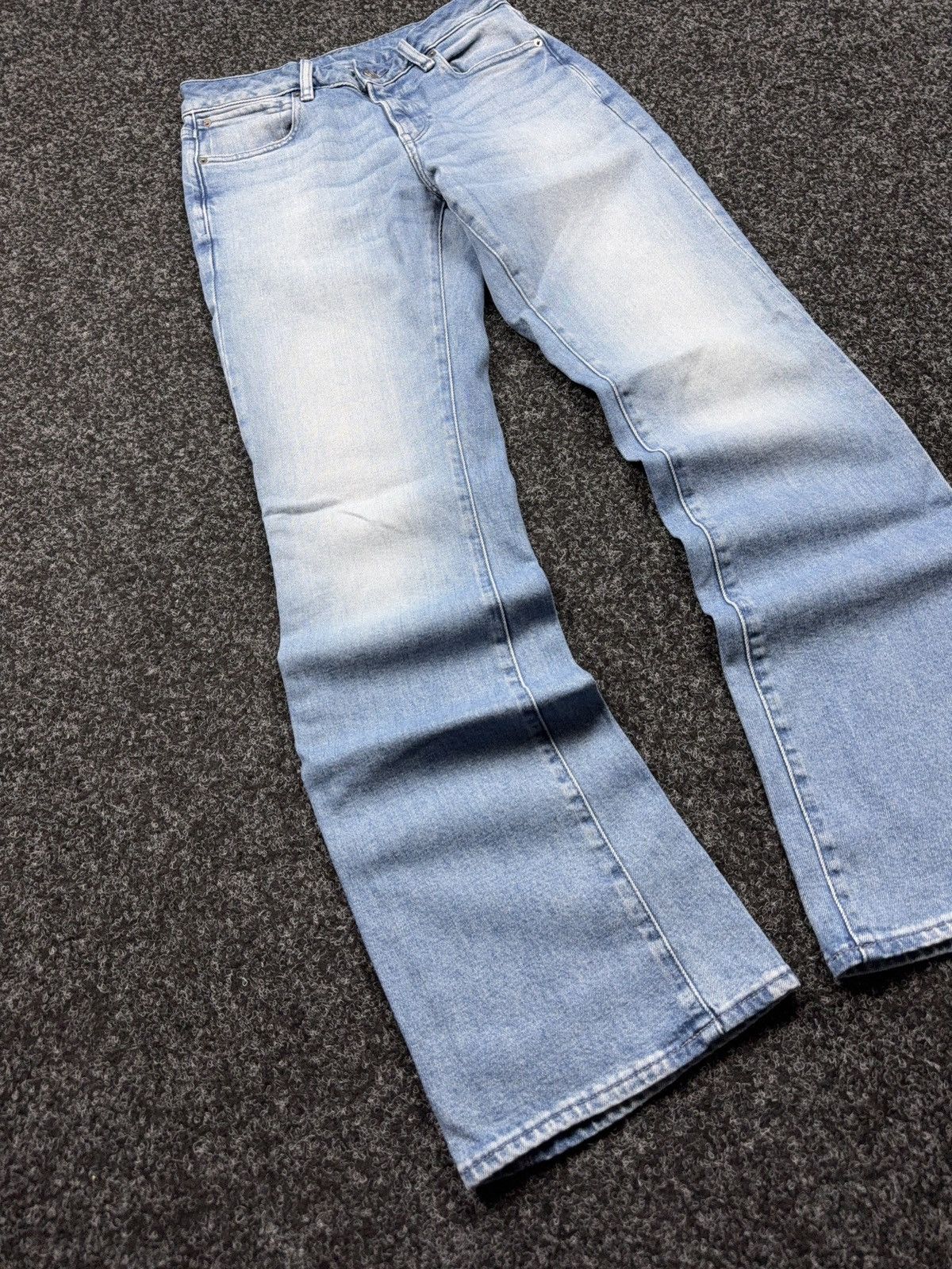 G-Star Vintage 00s G-Star RAW G-Low Bootcut Jeans Y2K Light Wash Size 27" / US 4 / IT 40 - 2 Thumbnail