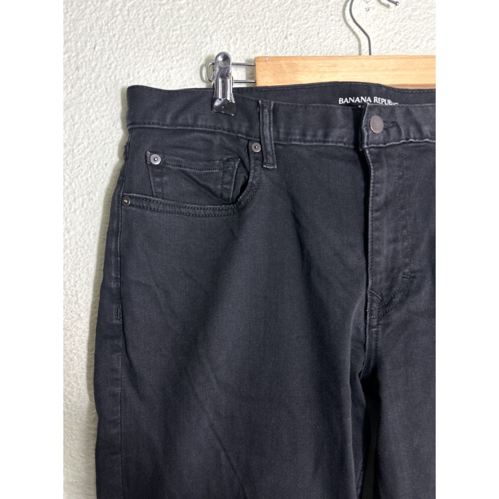 Banana Republic VINTAGE Banana Republic Traveler Jeans Black Slim Fit 38x30 Men Jeans Slim Straight 90s? Size US 36 / EU 52 - 4 Thumbnail