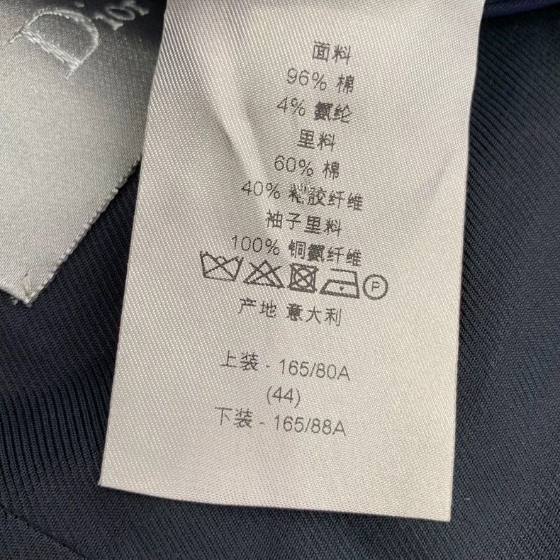 Dior Dior Dark blue cotton lapel double-breasted windbreaker jac Size US S / EU 44-46 / 1 - 7 Thumbnail