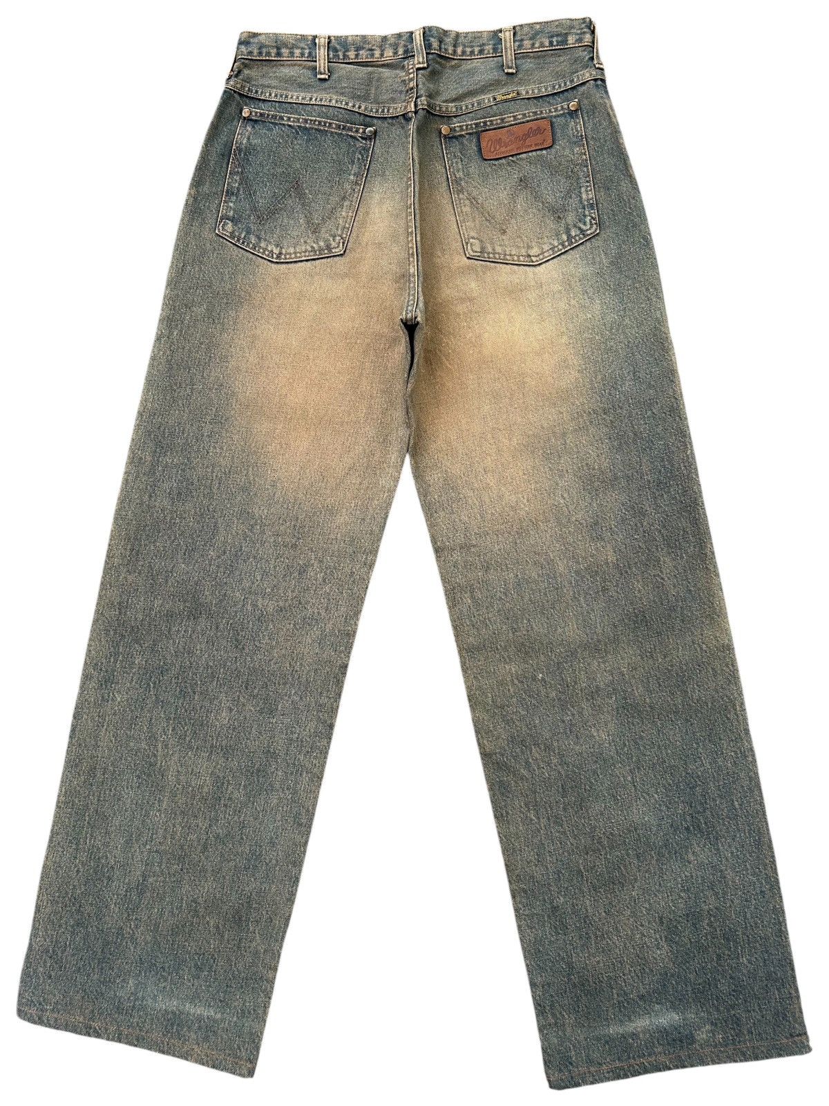 Kapital VINTAGE WRANGLER SELVEDGE BAGGY RUSTY DENIM JEANS Size US 33 - 2 Thumbnail