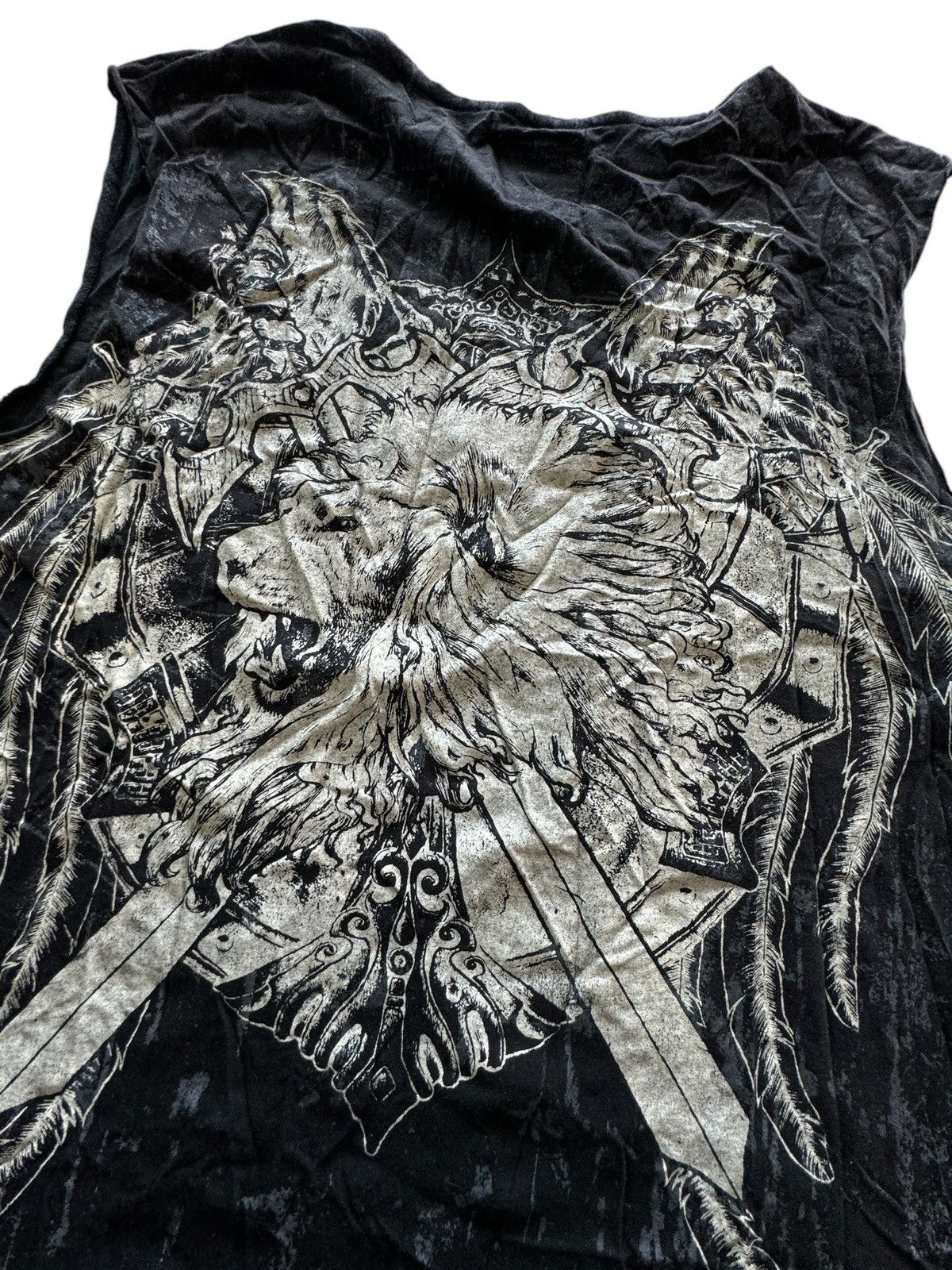 Other Lush Grunge Baroque Y2K Hand Cut Tank Top Size US L / EU 52-54 / 3 - 4 Thumbnail