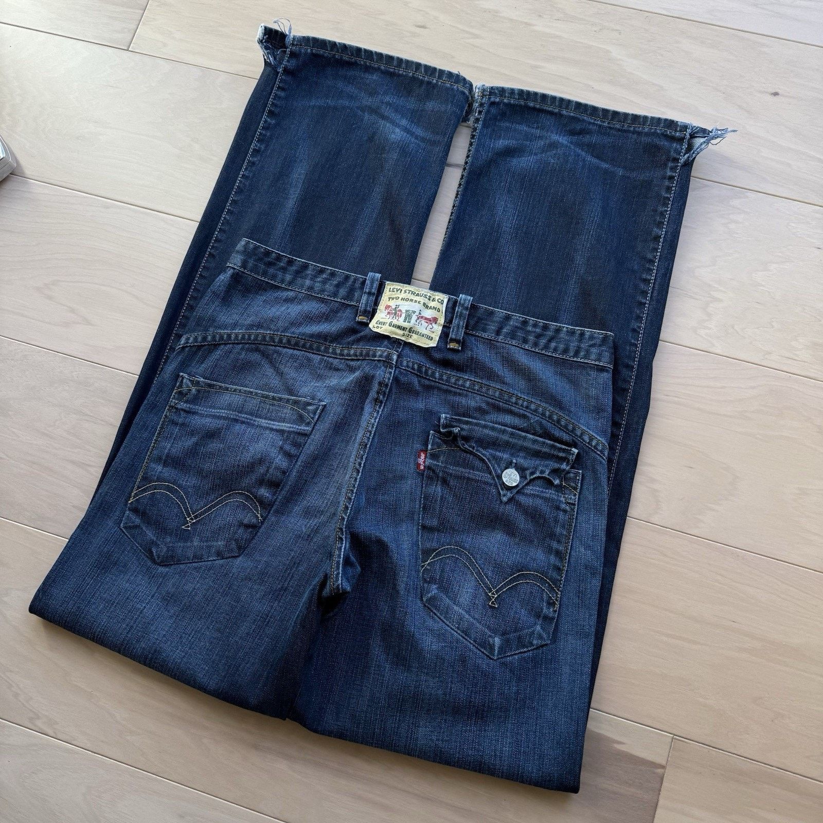 Levi's × Vintage Vintage Levis Jeans 32 Blue Y2K Western Denim Workwear Size US 32 / EU 48 - 11 Thumbnail
