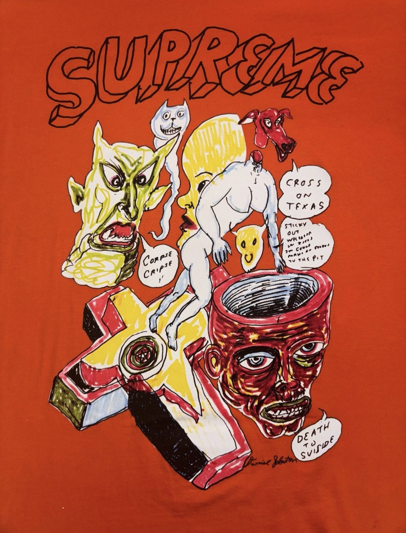 Supreme X Daniel Johnston Frog Tee フロッグ ティ SS20 WEEK12 Supreme x Daniel Johnston SS20 - HIGHXTAR.