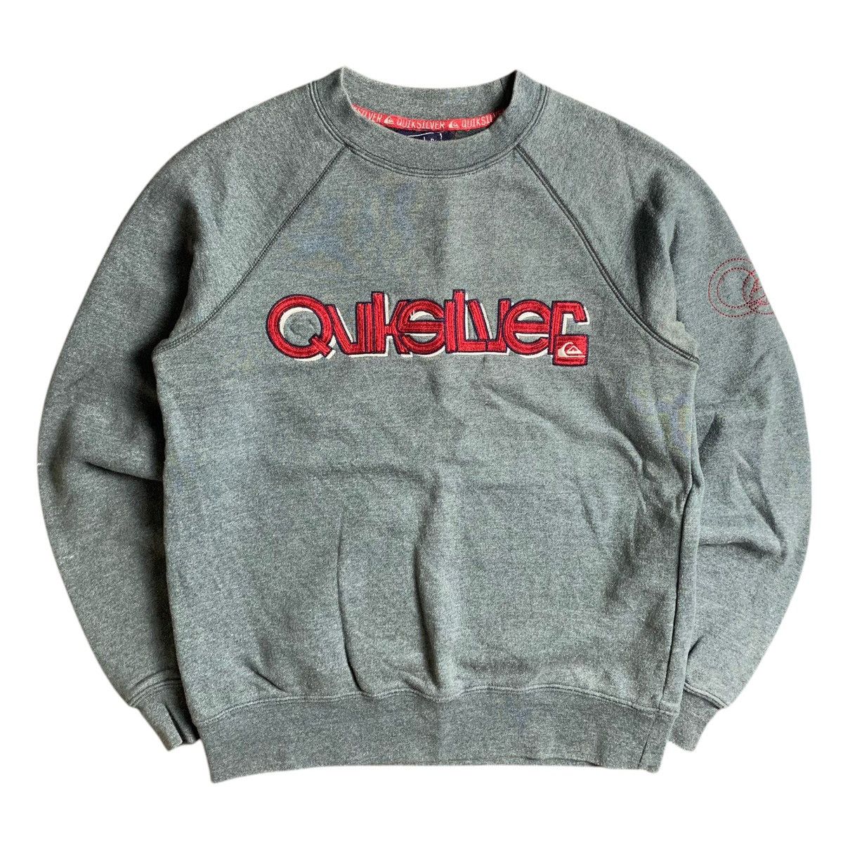 Quiksilver × Vintage 2000s Quiksilver Embroidery Spellout Sweatshirt Size US S / EU 44-46 / 1 - 1 Thumbnail
