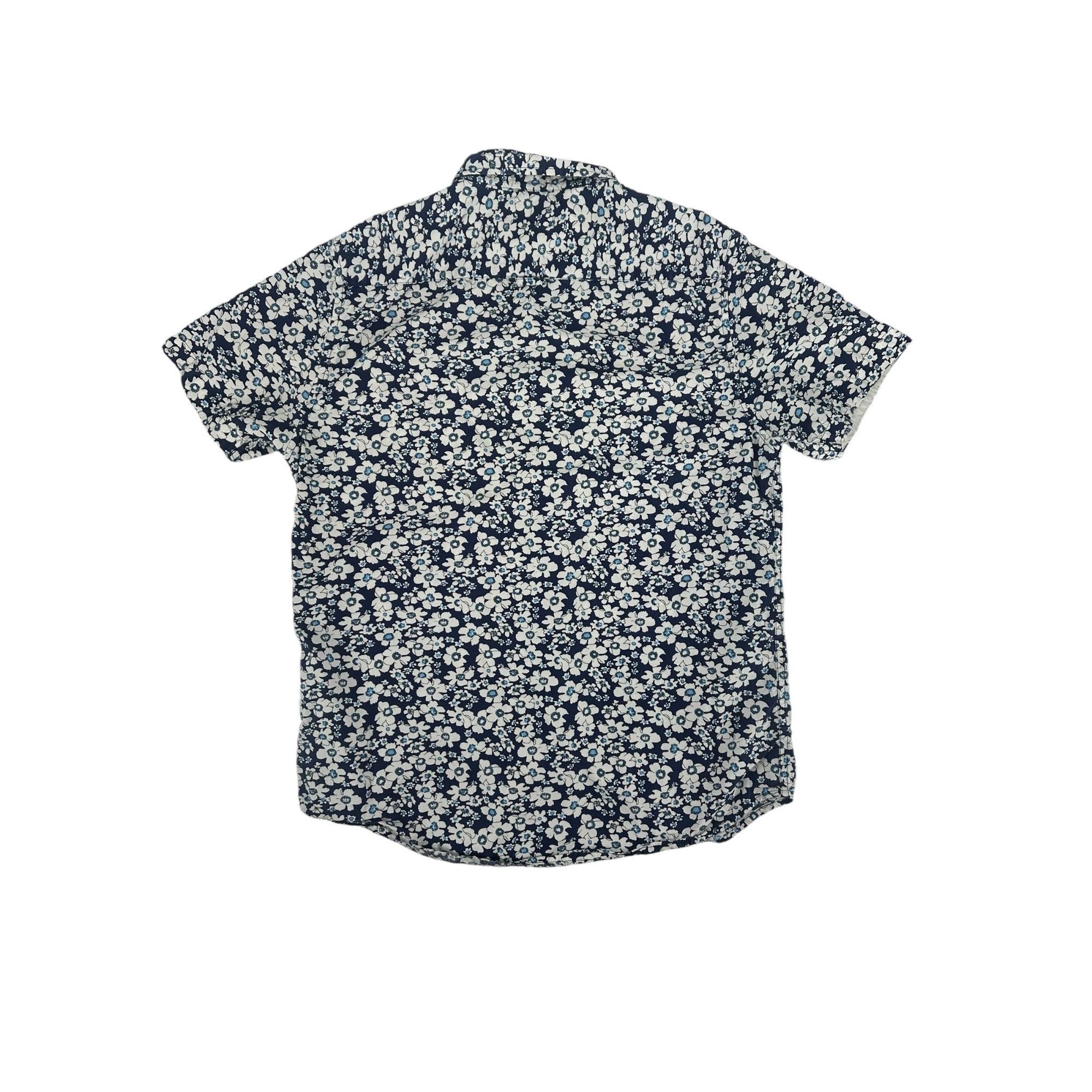 Other Denim & Flower Ricky Singh Slim Fit Floral Shirt Medium Navy Size US M / EU 48-50 / 2 - 2 Thumbnail