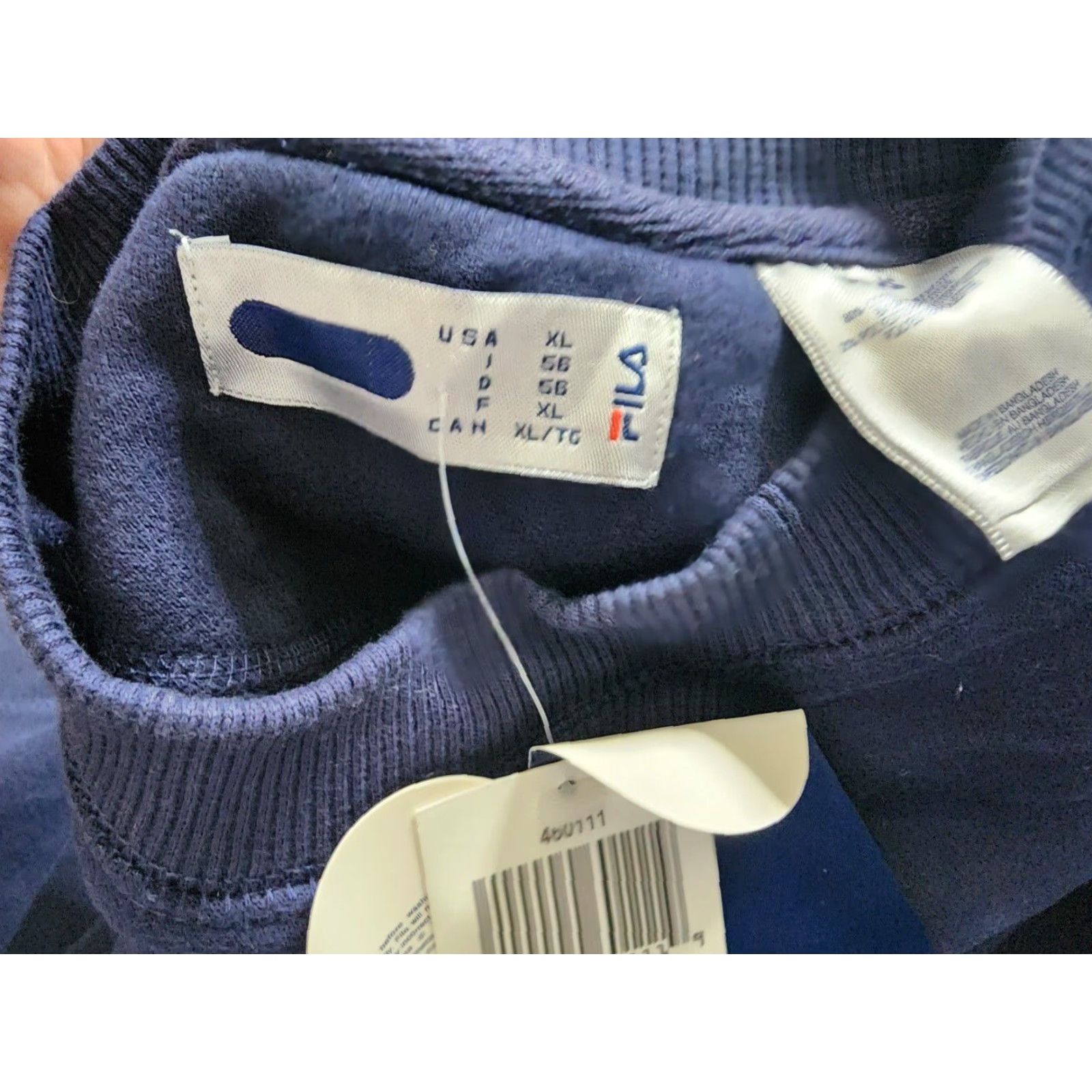 Fila VINTAGE FILA Sweatshirt Mens XL Blue Embroidered Logo Crew Neck Jersey Size US XL / EU 56 / 4 - 4 Thumbnail