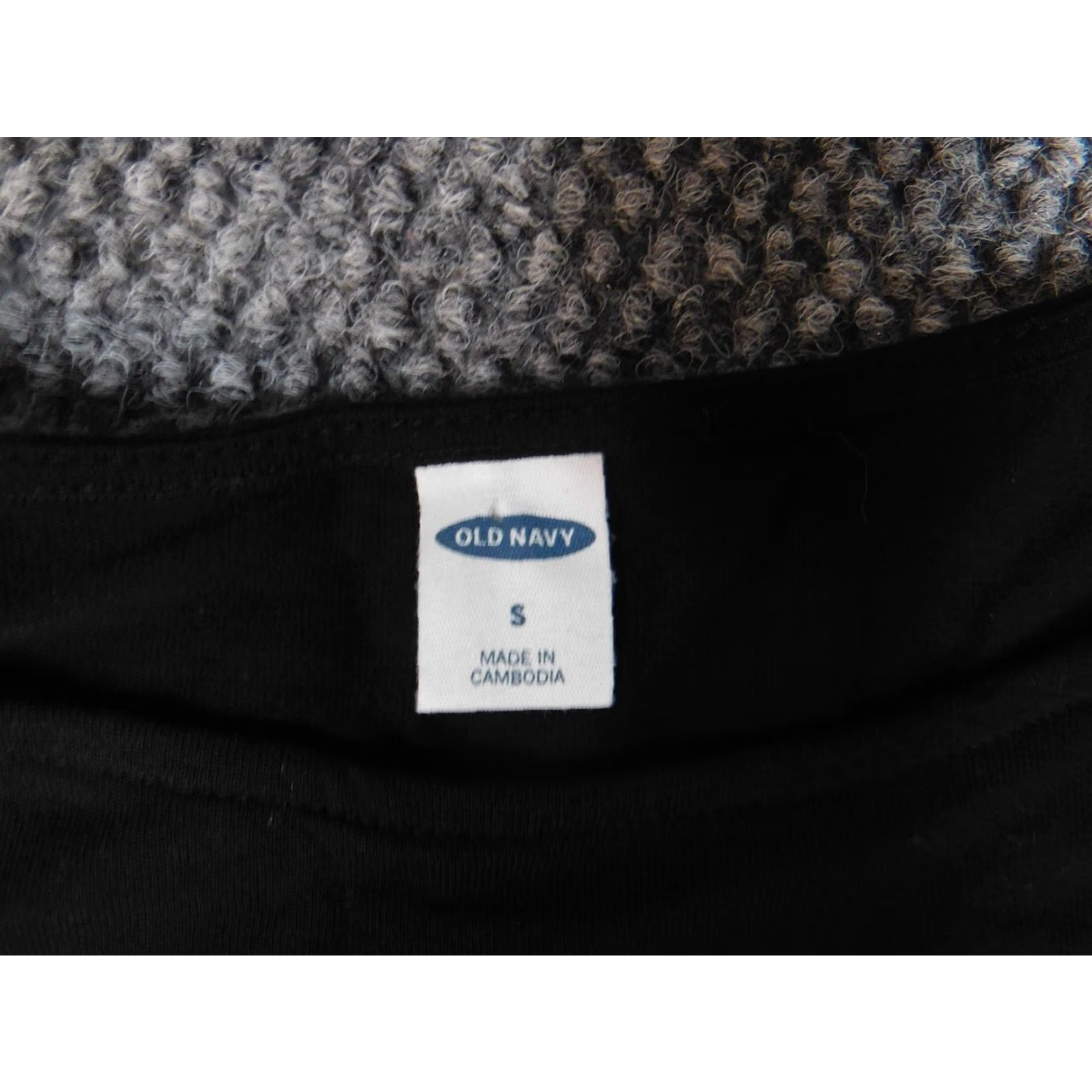 Old Navy Old Navy Womens Blouse S Black Stretch Top Crew Neck Pullover Casual Polyester Blouse Regular Fit Womens Size S / US 4 / IT 40 - 5 Thumbnail