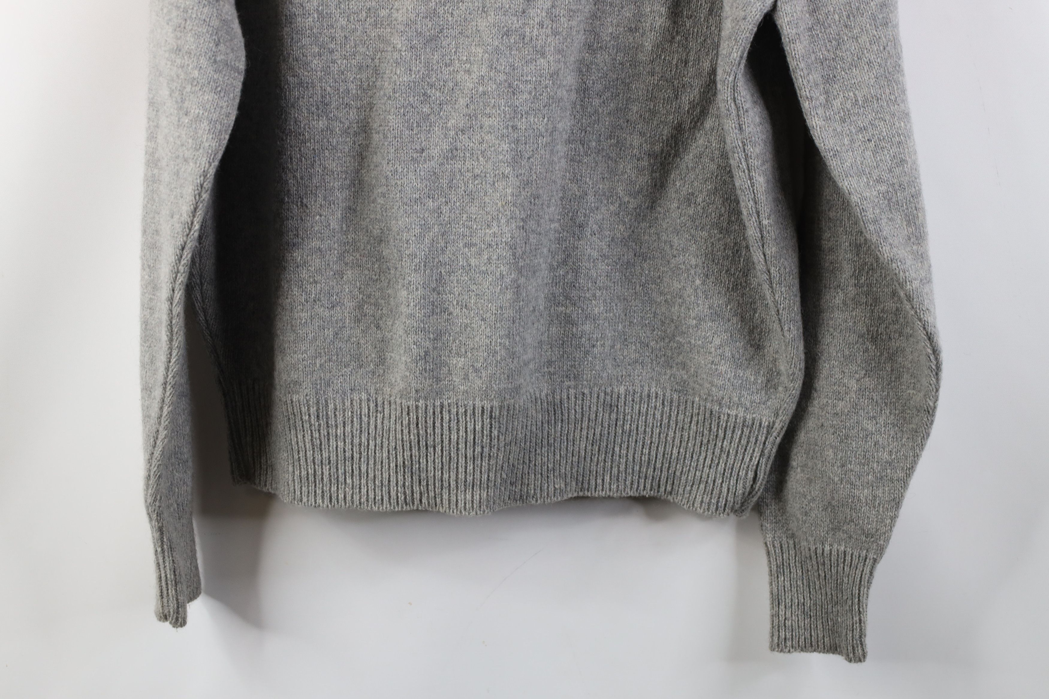 Vintage Vintage 70s Streetwear Collared Pocket Sweater Gray USA Size US L / EU 52-54 / 3 - 13 Thumbnail