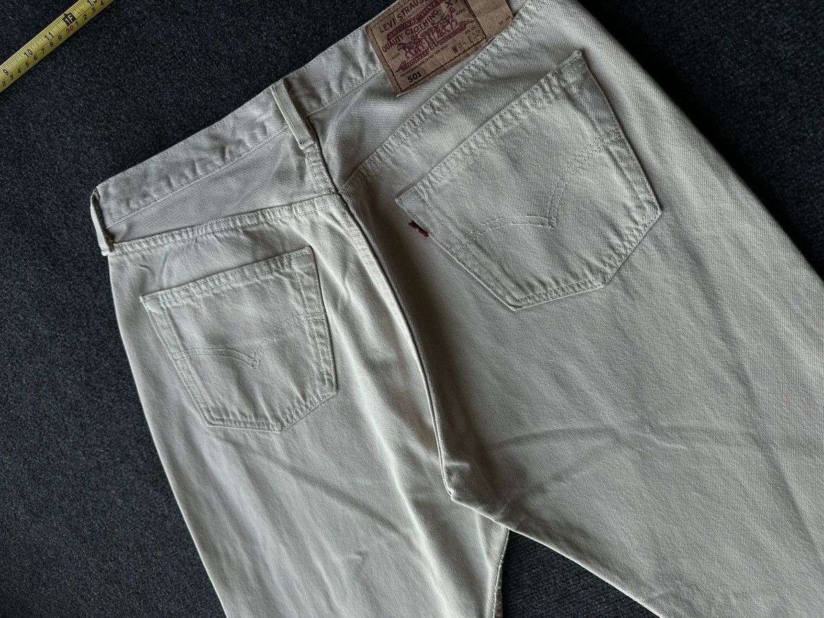 Levi's BEIGE 🚨VNTG USA MADE 90s Levis Jeans 501 y2k Denim Size US 32 / EU 48 - 12 Thumbnail