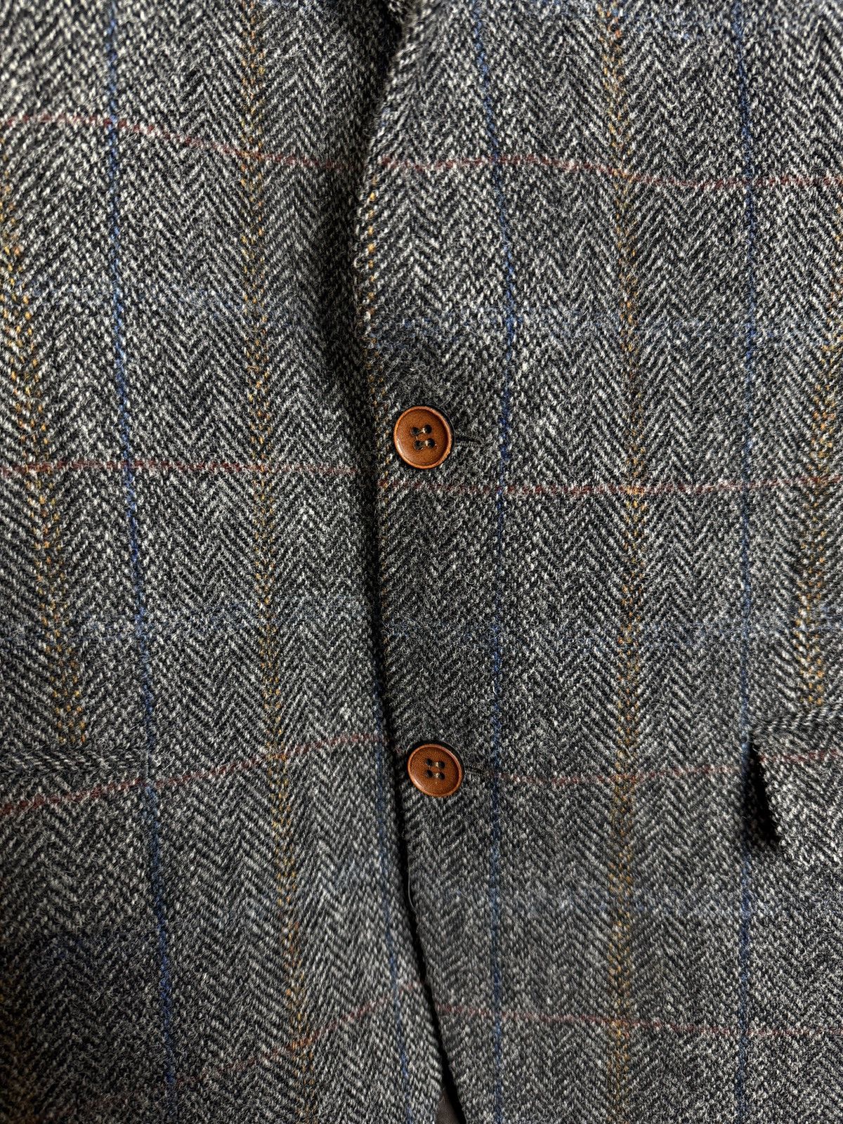 Harris Tweed Harris Tweed Barutti wool checkered wool blazer Size 44S - 7 Thumbnail