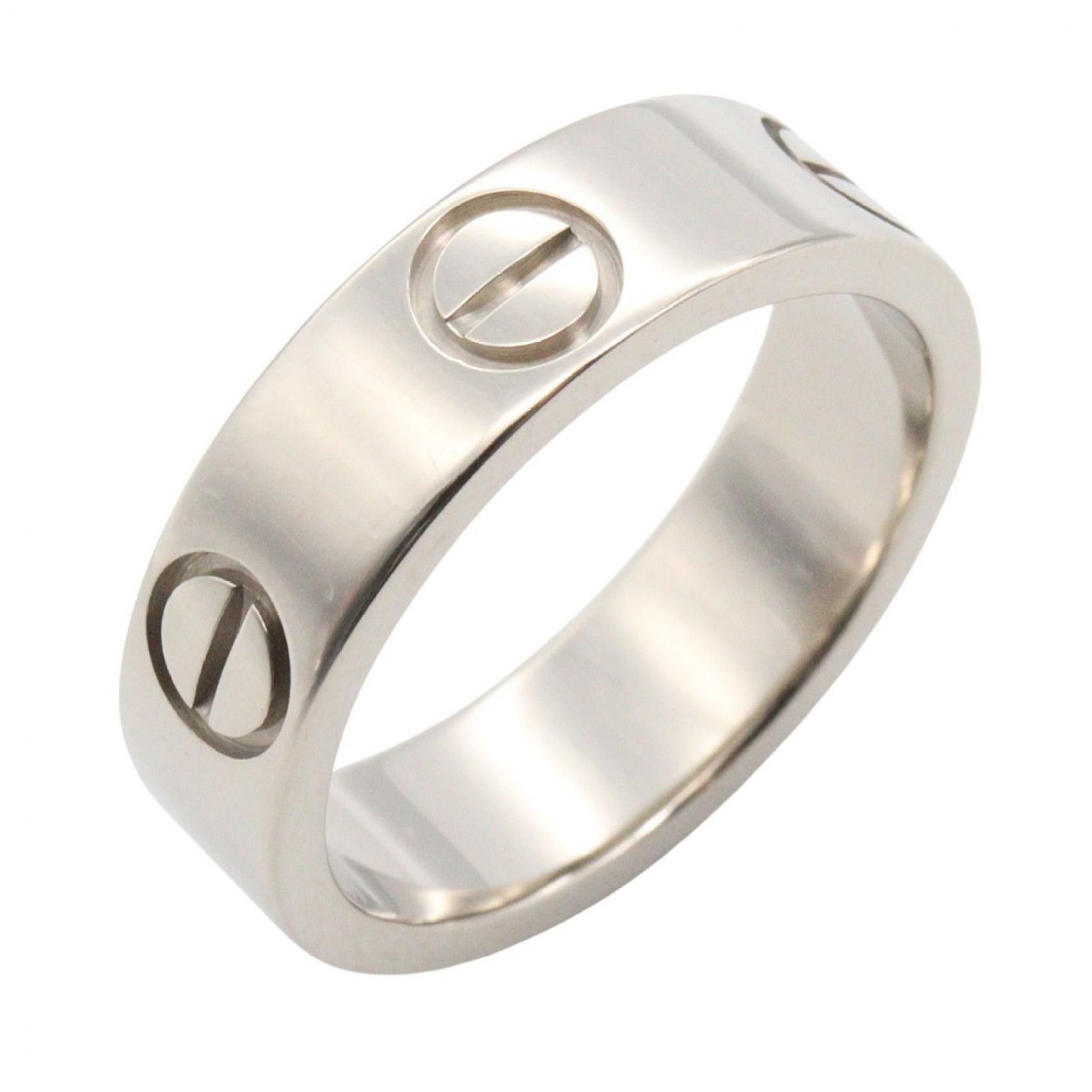 Cartier Cartier Cartier Love Au750 White Gold Ring Size 9 Precious Metal Ring B4084700 DUTY FREE for USA Size ONE SIZE - 1 Thumbnail