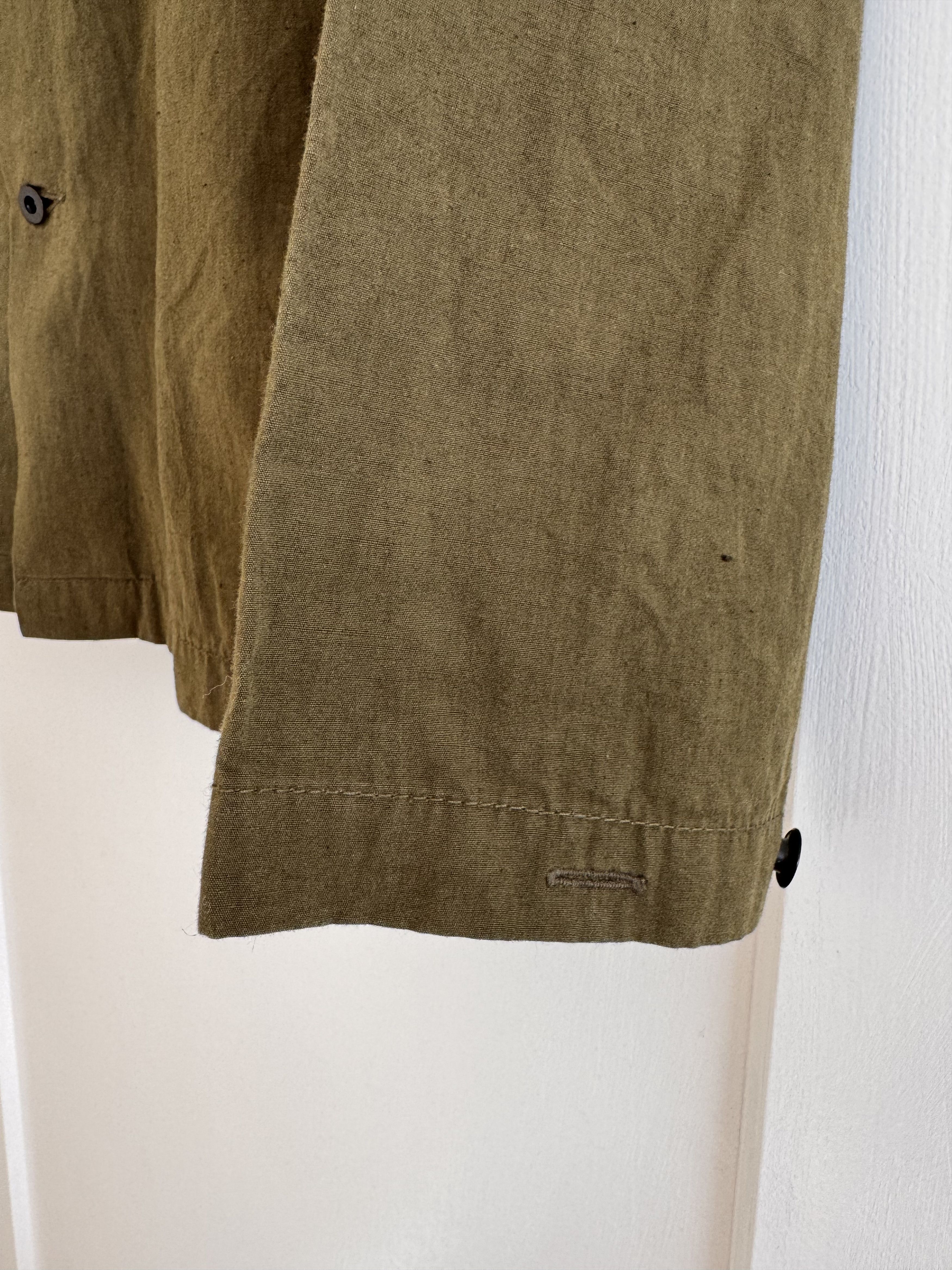 Evan Kinori Evan Kinori Field Shirt Cotton/Hemp Typewriter Cloth Olive Size US S / EU 44-46 / 1 - 10 Thumbnail