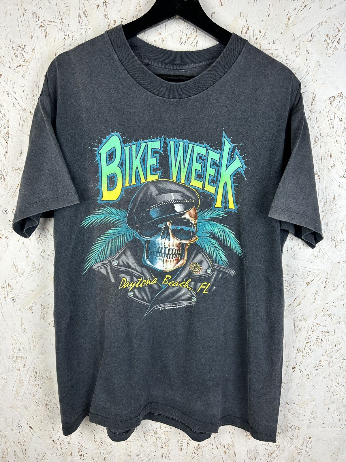 Harley Davidson 90s Daytona Beach Florida Bike Week 1994 Motorcycle Tee XL Size US XL / EU 56 / 4 - 1 Thumbnail