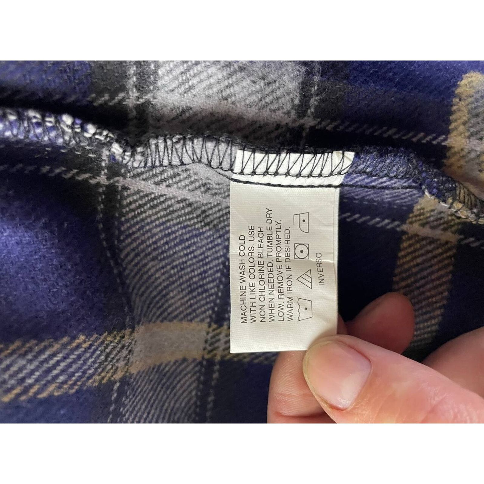 Flannel Vintage Canyon Guide Flannel Shirt Blue Gray Plaid Cotton XL Size US XL / EU 56 / 4 - 8 Thumbnail