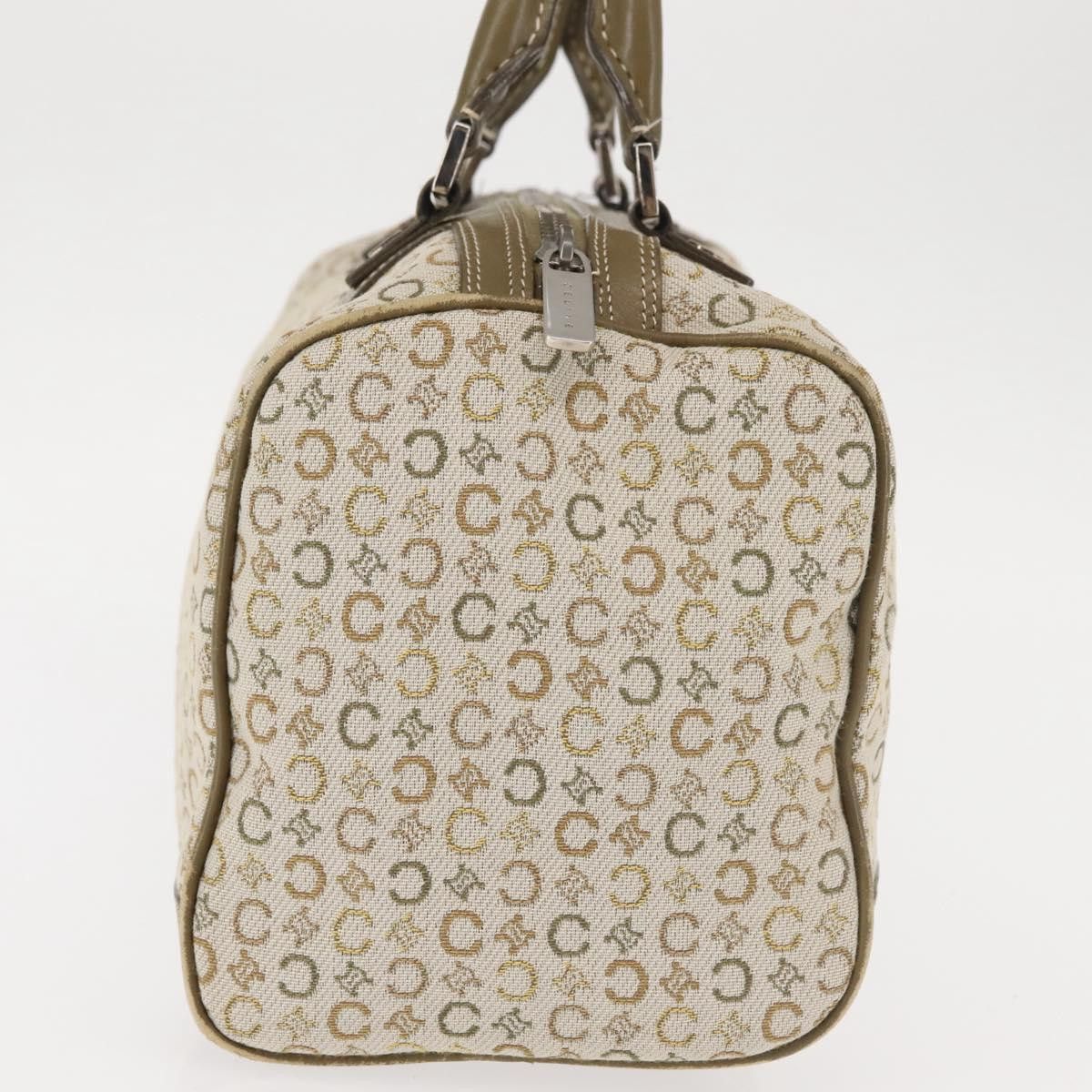 Celine CELINE C Macadam Canvas Hand Bag Beige Silver Size ONE SIZE - 6 Thumbnail