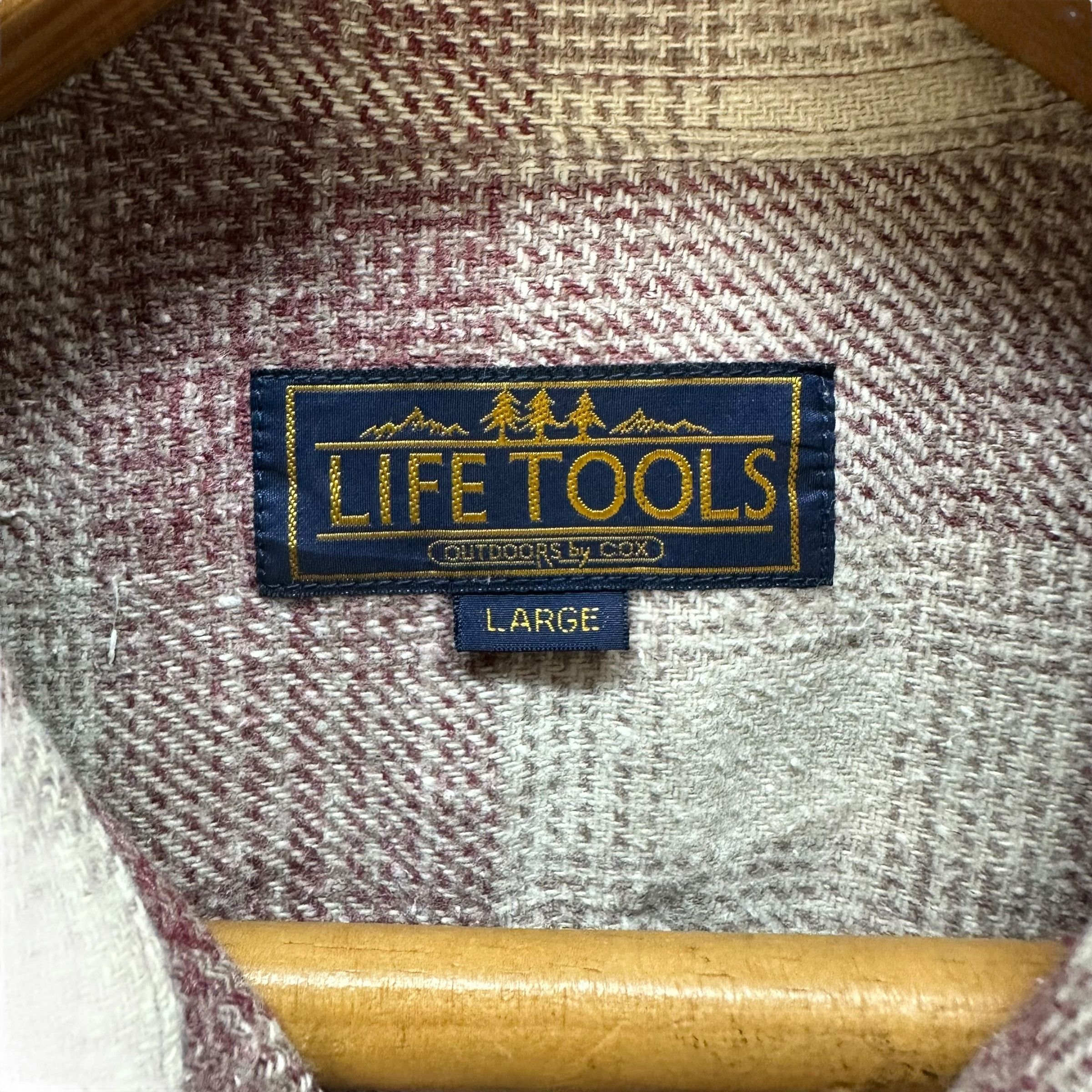Vintage LIFE TOOL BY COX CHECKED PLAID BUTTON UPS SHIRT #9000-47 Size US L / EU 52-54 / 3 - 6 Thumbnail