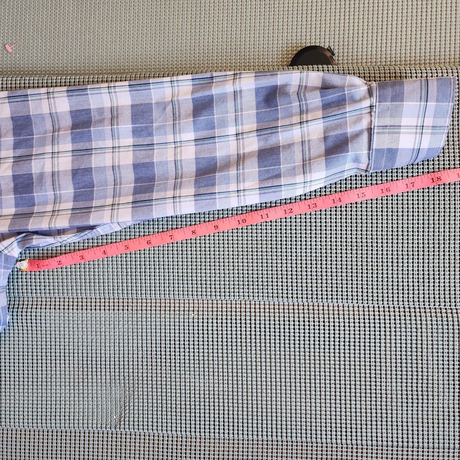 Tommy Hilfiger Tommy Hilfiger Men's Large White Plaid Shirt Size 16 1/2 L Size US L / EU 52-54 / 3 - 3 Thumbnail