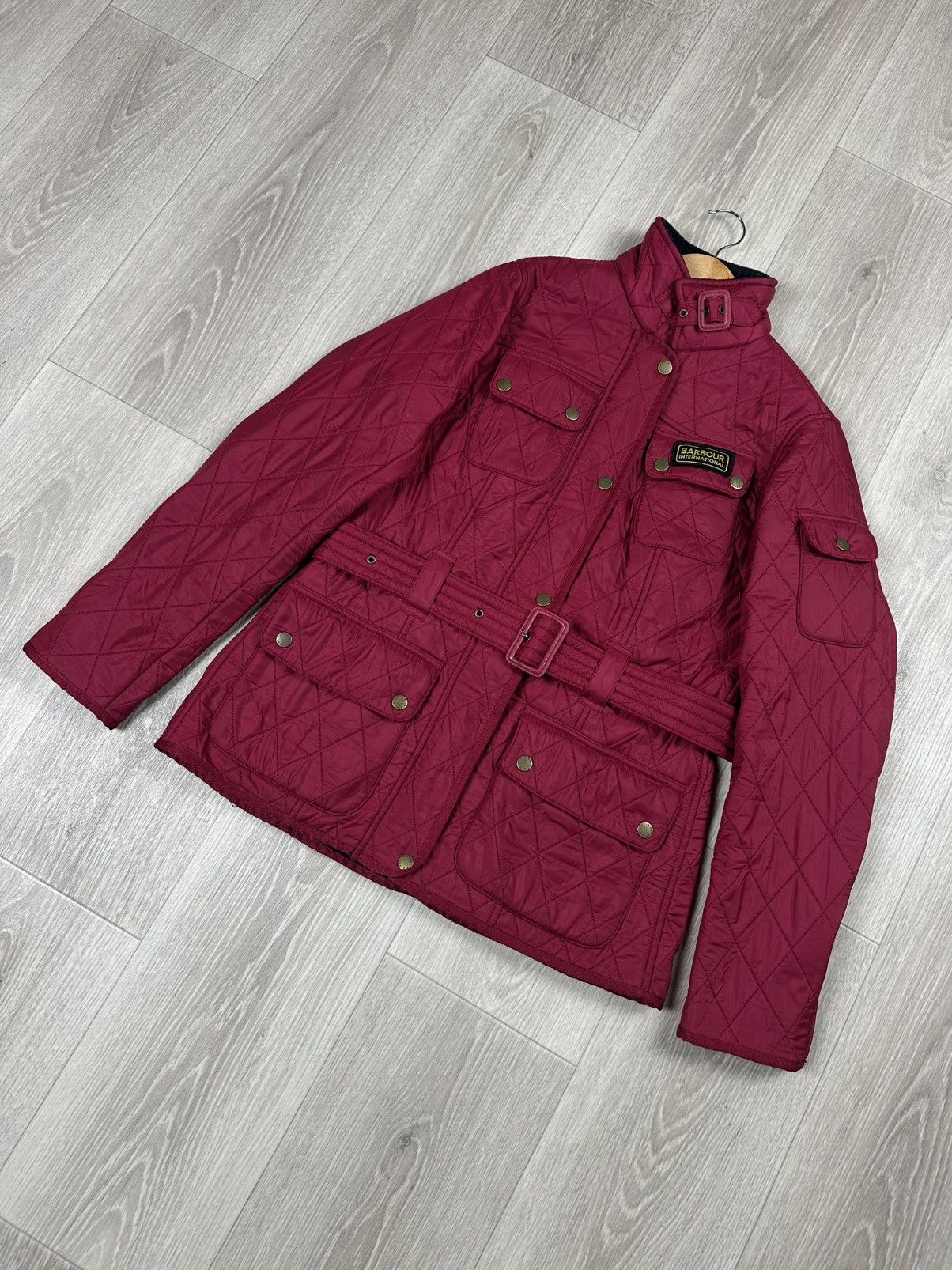 Barbour × Vintage Barbour INTERNATIONAL Polarquilt Quilted Jacket Preppy Style Size M / US 6-8 / IT 42-44 - 4 Thumbnail