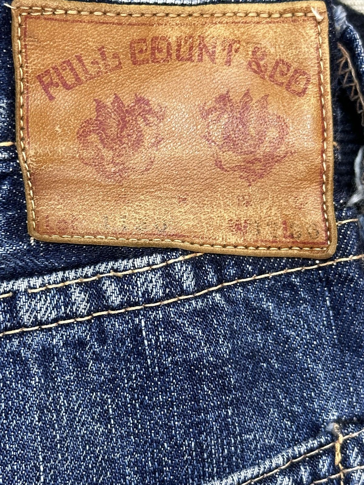 Full Count & Co. Vintage Japan Full Count Blue Faded Wash Wide Leg Jeans Size US 30 / EU 46 - 8 Thumbnail